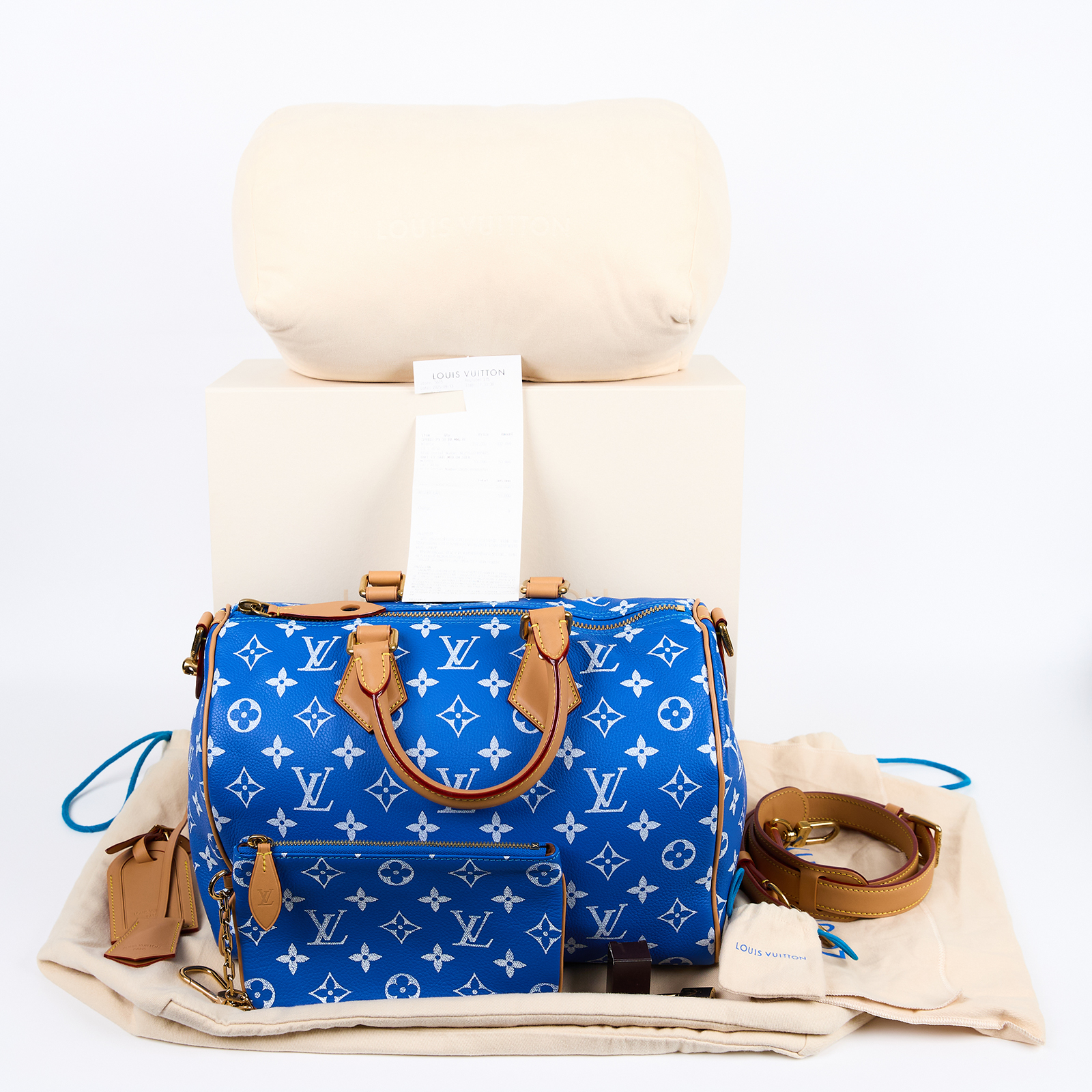 路易威登 LOUIS VUITTON Speedy P9 Bandoulière 30 波士頓包 手提包 肩背包 M14074 晶片款  原廠盒子/防塵袋3/內袋/背帶/鎖組/吊牌/購買證明/枕頭