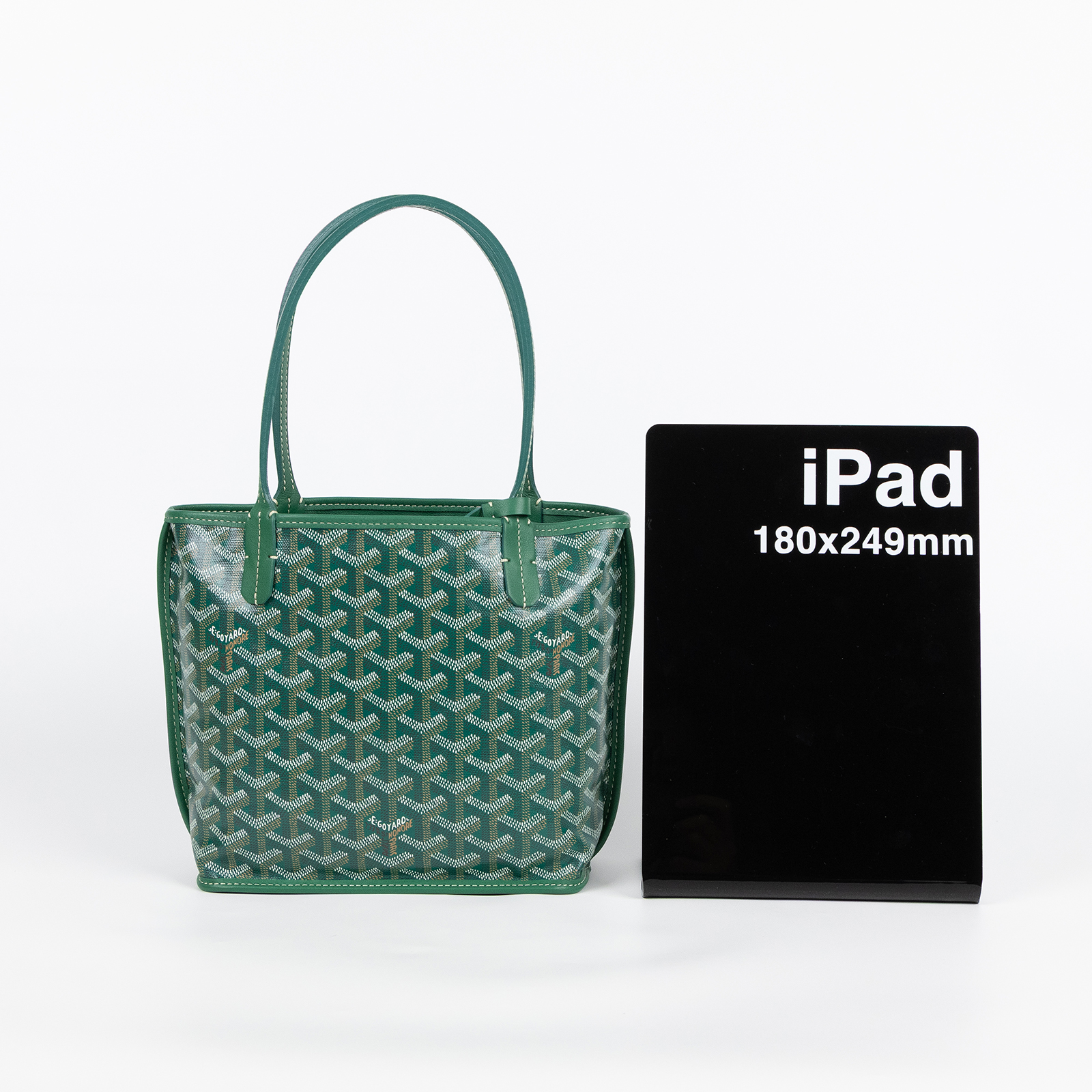 高雅德 GOYARD Anjou Mini Bag 托特包 ANJOUSMINCG 綠ANJOU MIN 防塵袋/內袋/購買證明