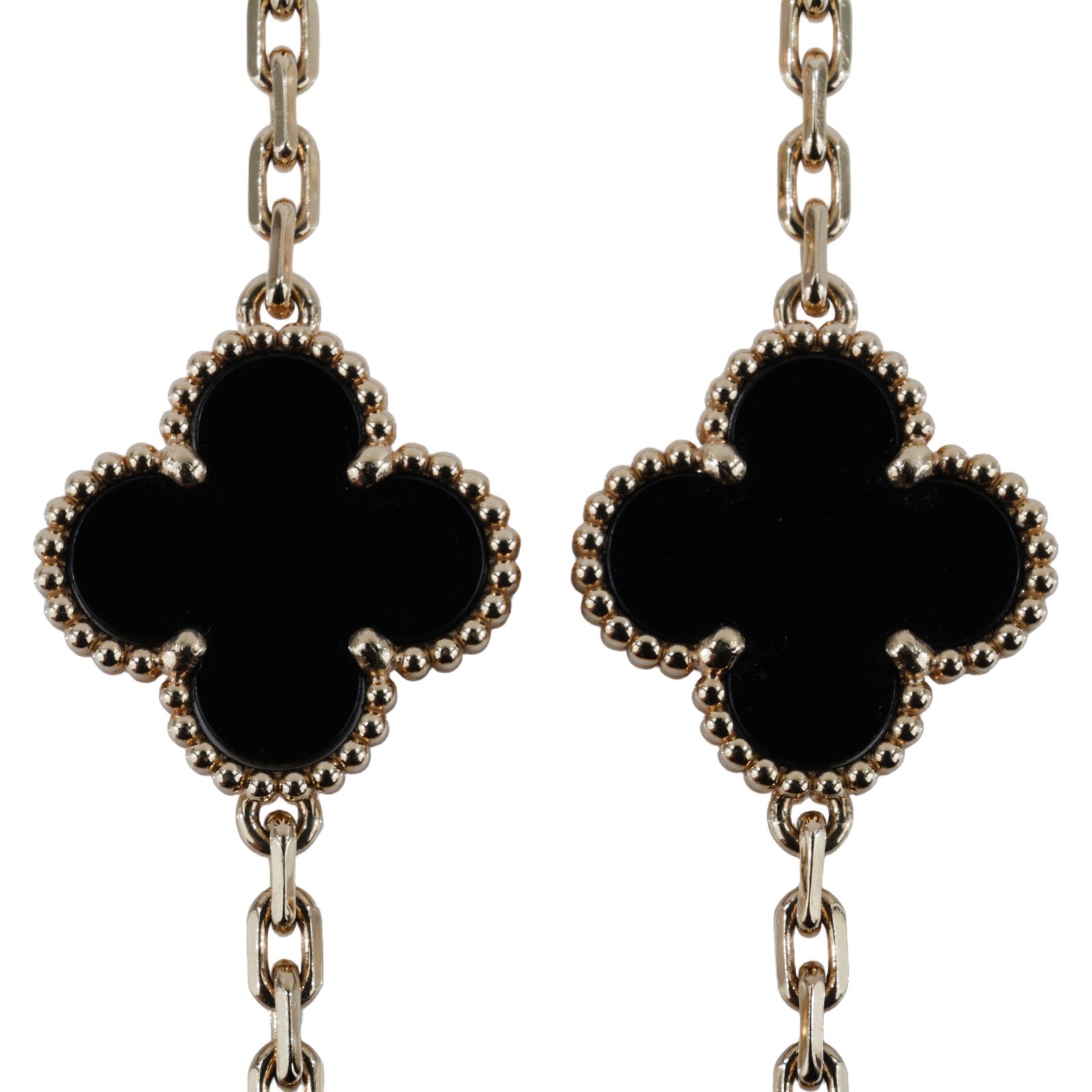 梵克雅寶 Van Cleef & Arpels Vintage Alhambra手鍊 5枚四葉幸運圖騰 VCARA41300  原廠盒子/防塵袋/保證卡/購買證明/發票/清潔組