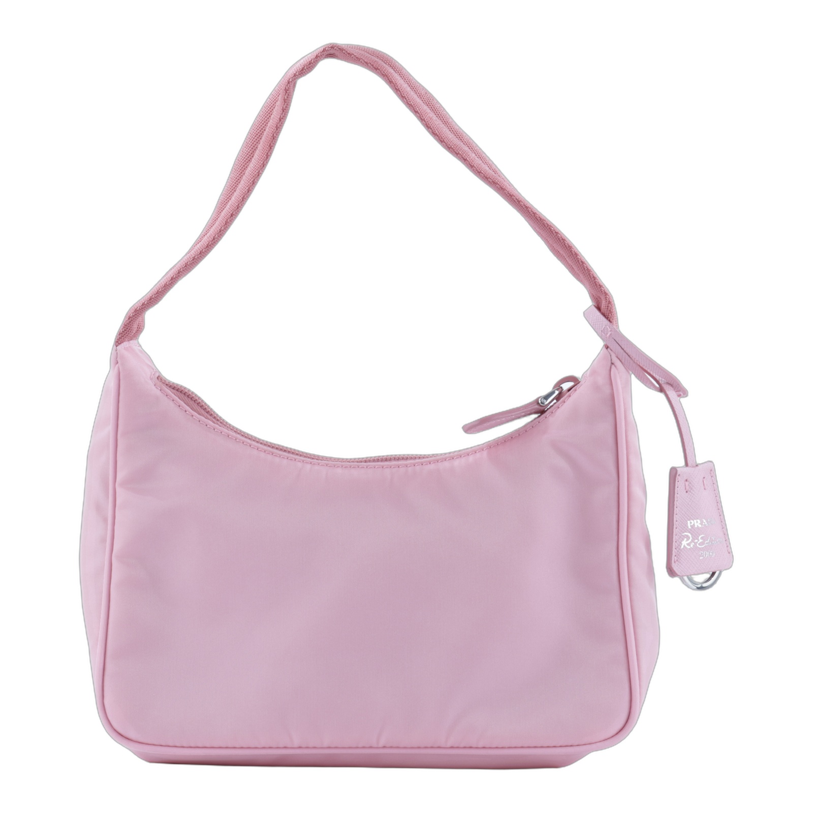 普拉達 PRADA Re-Edition 迷你 Hobo 包 1NE515_RDH0 粉尼龍HOBO腋下包 防塵袋