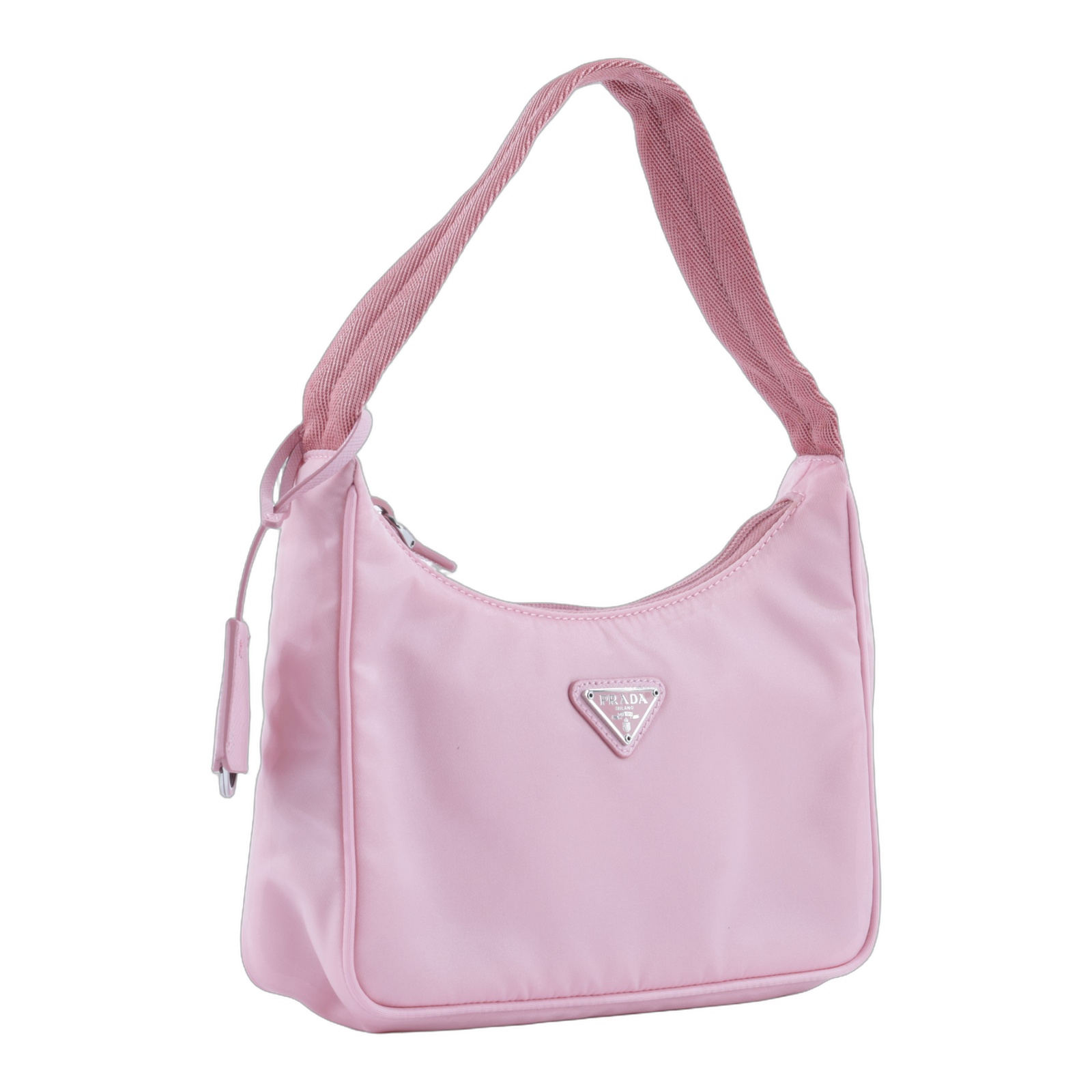 普拉達 PRADA Re-Edition 迷你 Hobo 包 1NE515_RDH0 粉尼龍HOBO腋下包 防塵袋