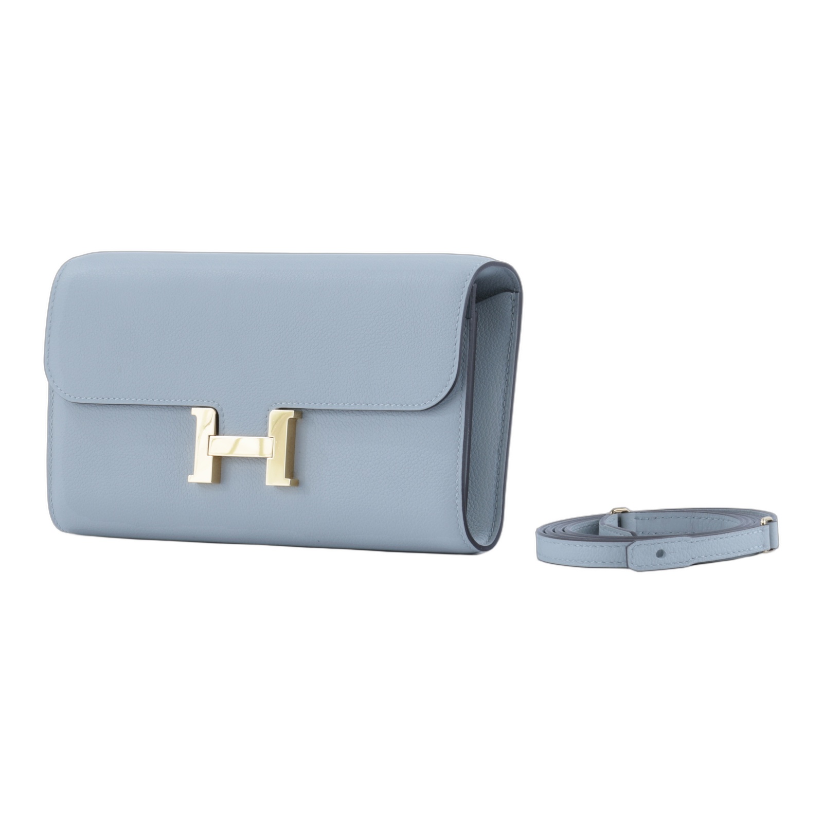 愛馬仕 Hermes Constance to go 康康包 長夾  CNTG Z SN 011 CS Z刻 淺灰CONSTANCE TO GO 防塵袋/背帶