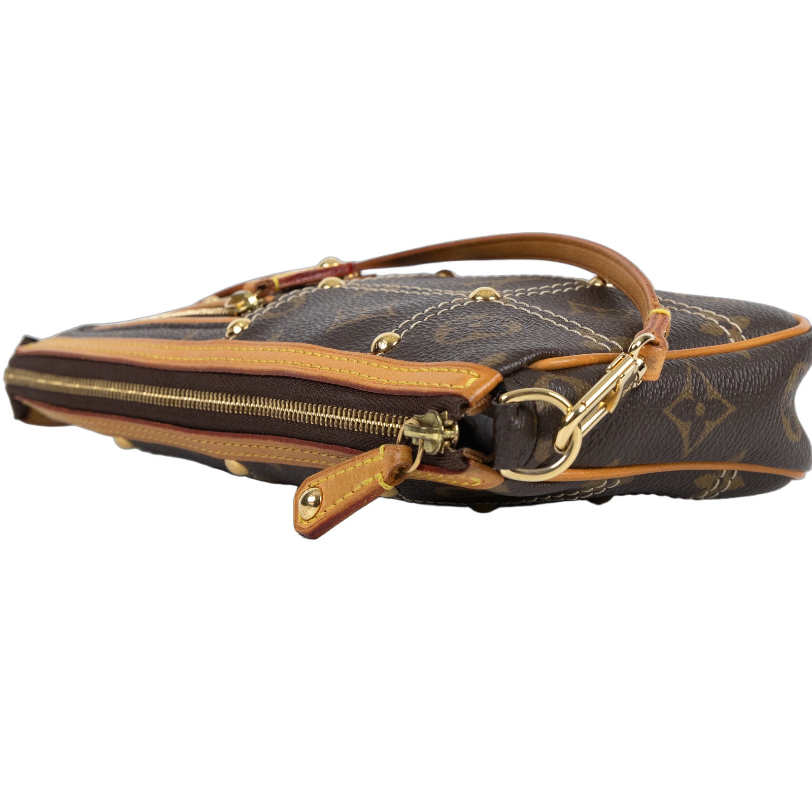 路易威登 LOUIS VUITTON Rivet Pochette Accessoires 麻將包 手提包 M40141  背帶