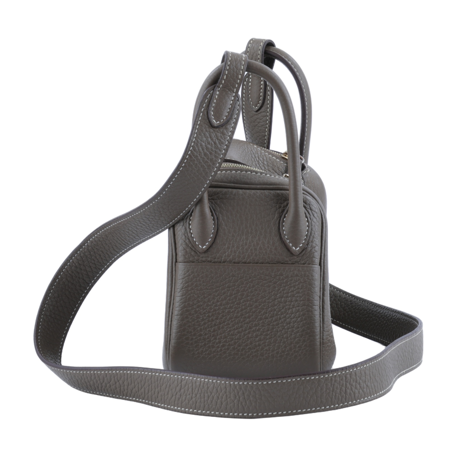 愛馬仕 Hermes Lindy 琳迪包 迷你 大象灰色 金色五金 H079086CC18 /U CT062 TT  原廠盒子/防塵袋/購買證明影本
