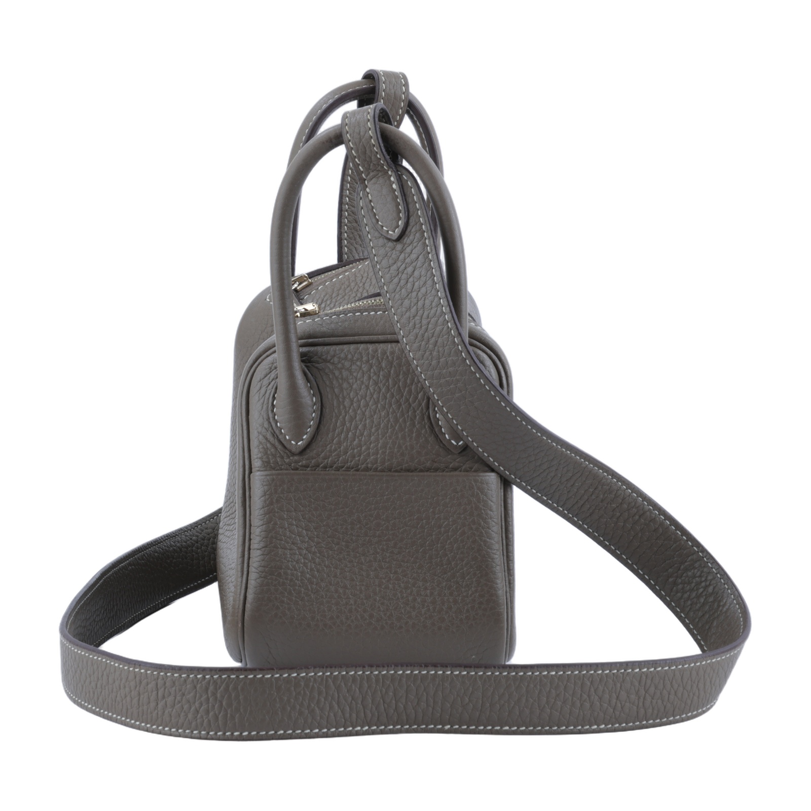 愛馬仕 Hermes Lindy 琳迪包 迷你 大象灰色 金色五金 H079086CC18 /U CT062 TT  原廠盒子/防塵袋/購買證明影本
