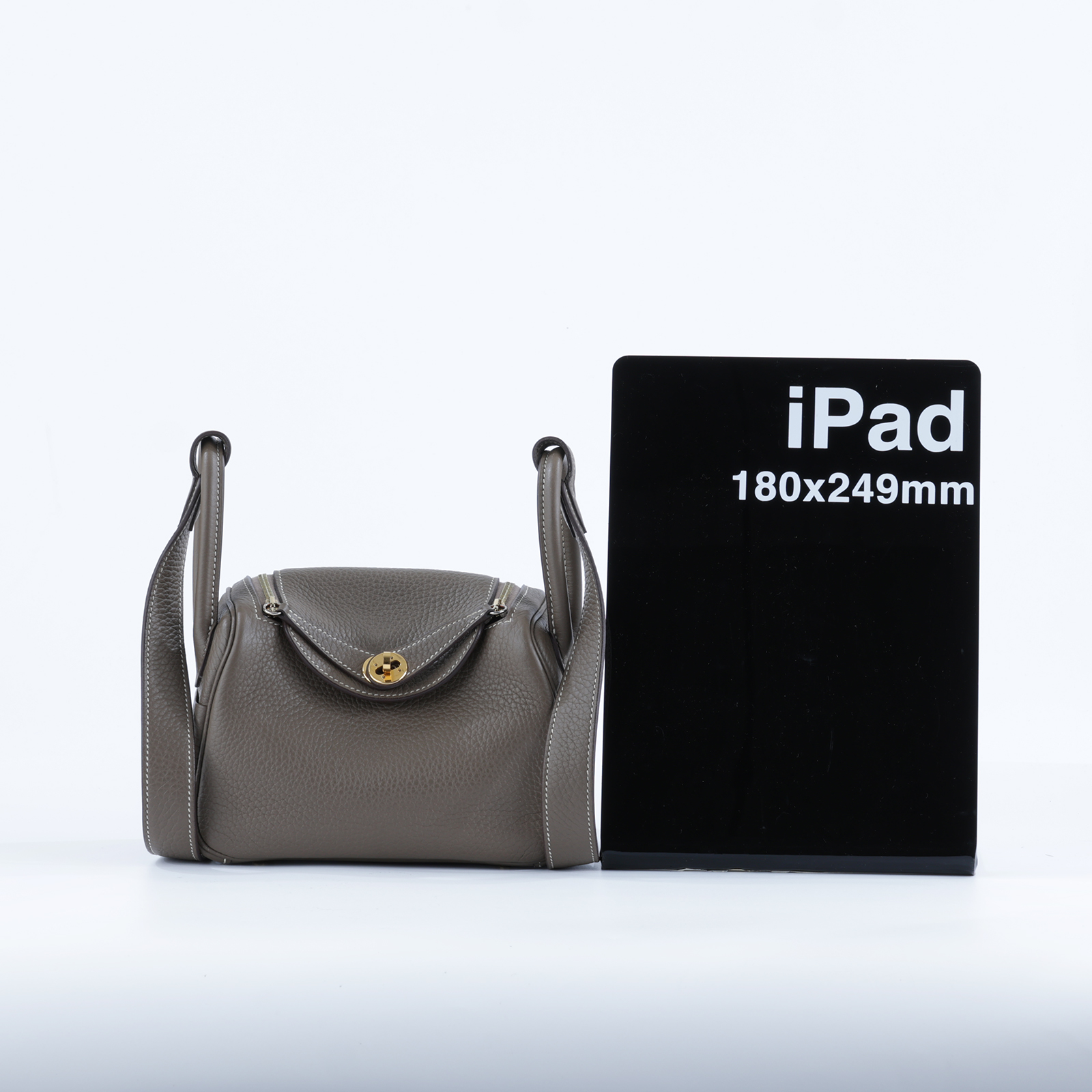愛馬仕 Hermes Lindy 琳迪包 迷你 大象灰色 金色五金 H079086CC18 /U CT062 TT  原廠盒子/防塵袋/購買證明影本