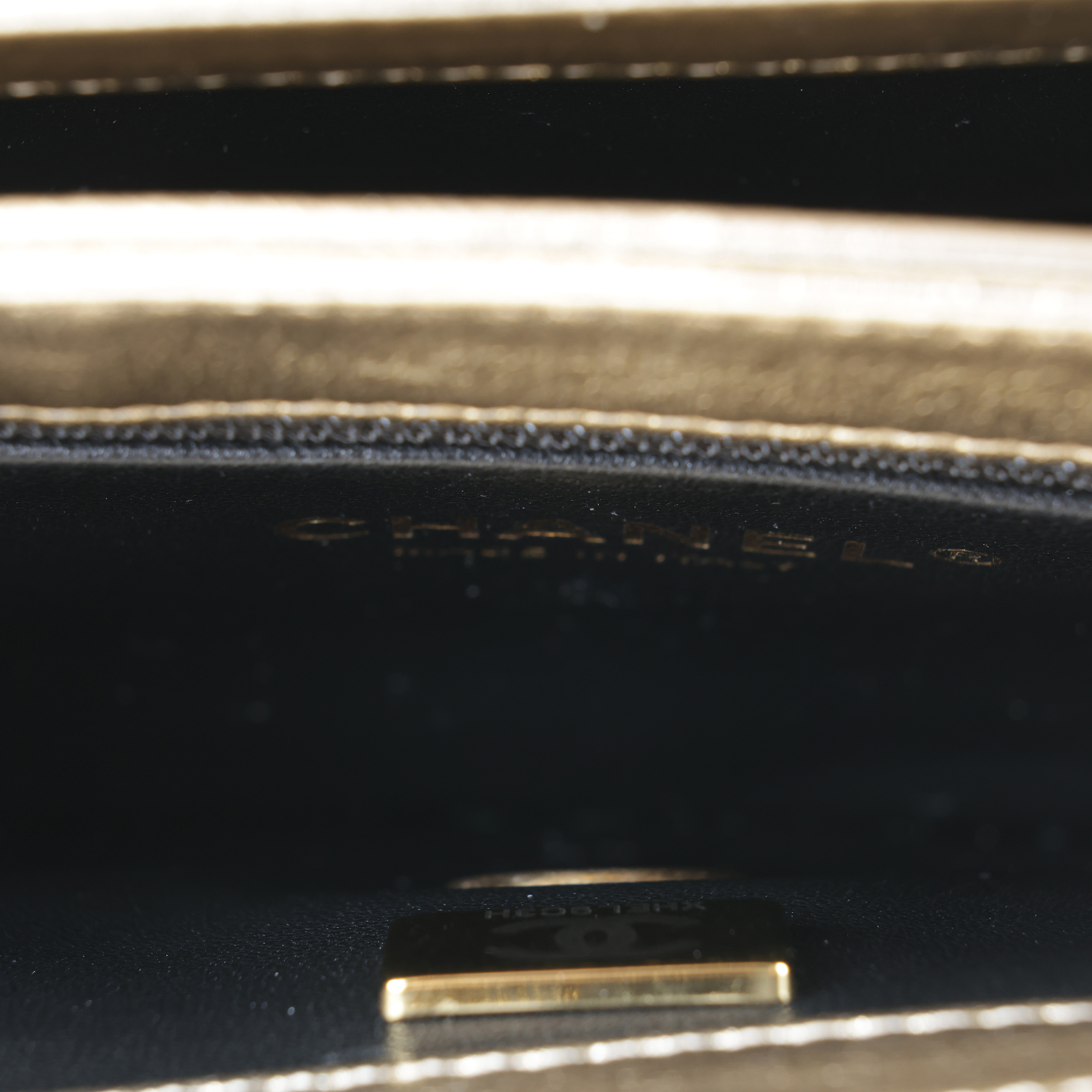 香奈兒 CHANEL Handle 口蓋包 AS3240  金色羊皮水鑽HANDLE 肩背包 無附屬品