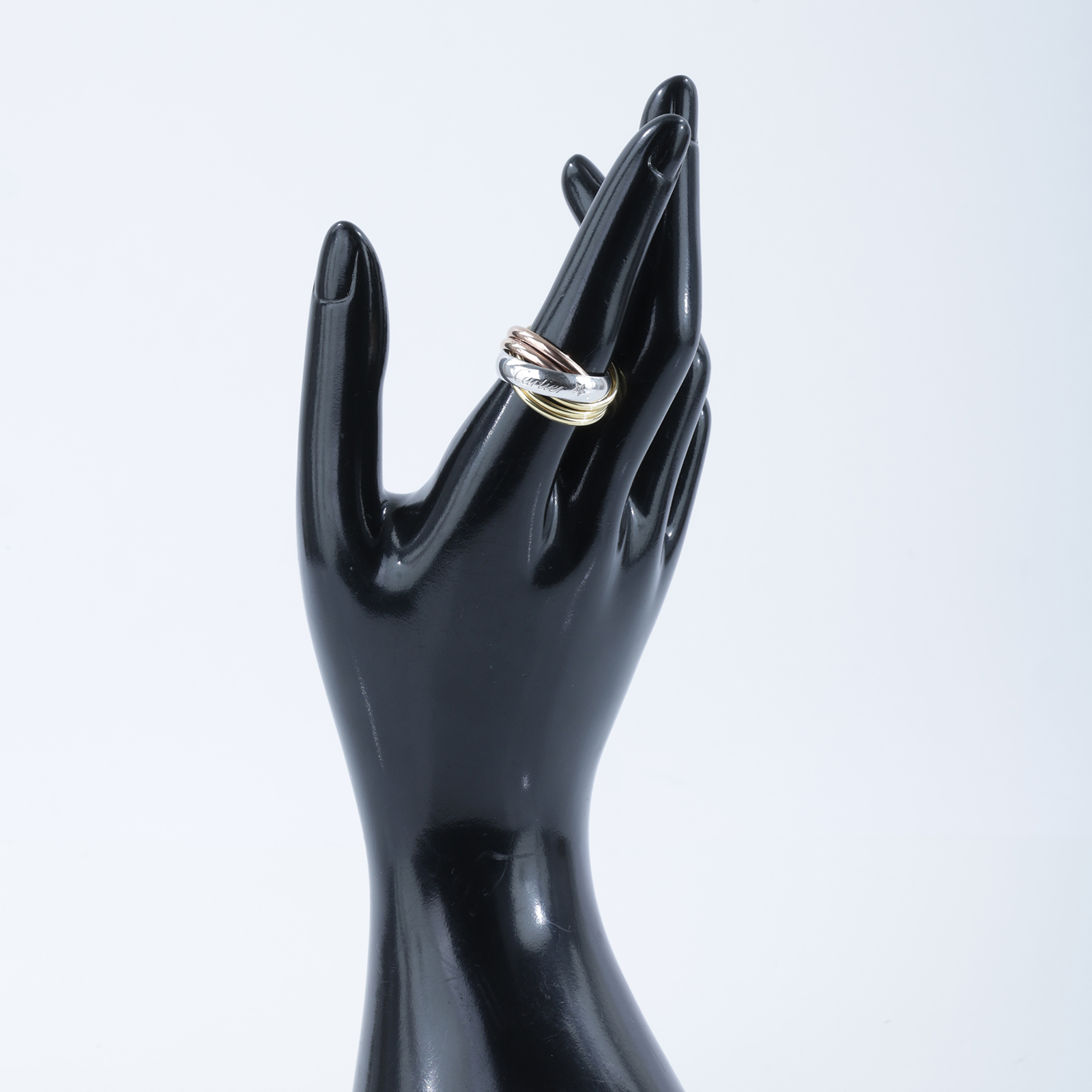 卡地亞 CARTIER Trinity 戒指 單鑽 B4088354 18K 1P 六環戒#54 原廠盒子/保證卡