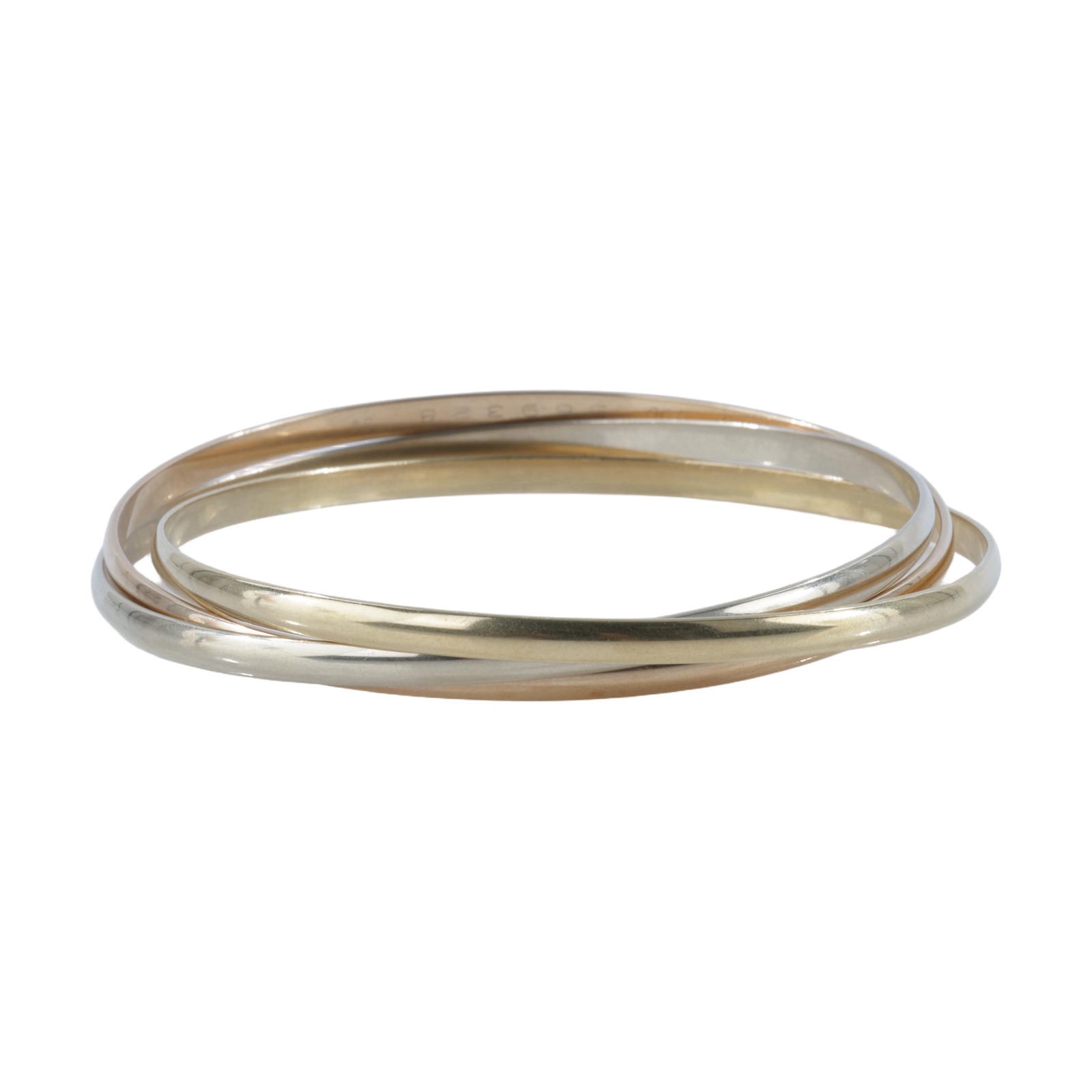 卡地亞 CARTIER Trinity 手環 經典款  18K TRINITY三色手環#64 原廠盒子/保證卡