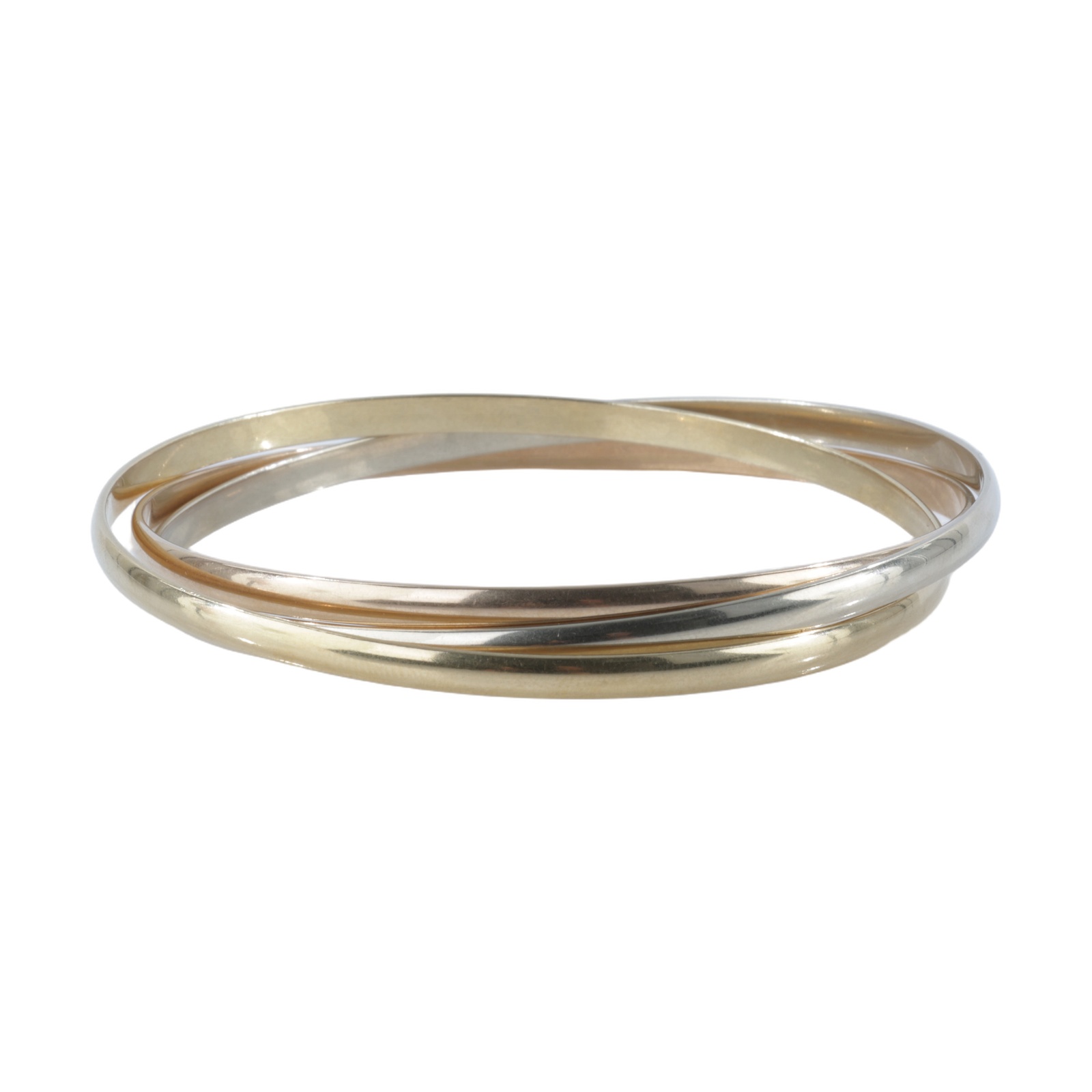 卡地亞 CARTIER Trinity 手環 經典款  18K TRINITY三色手環#64 原廠盒子/保證卡