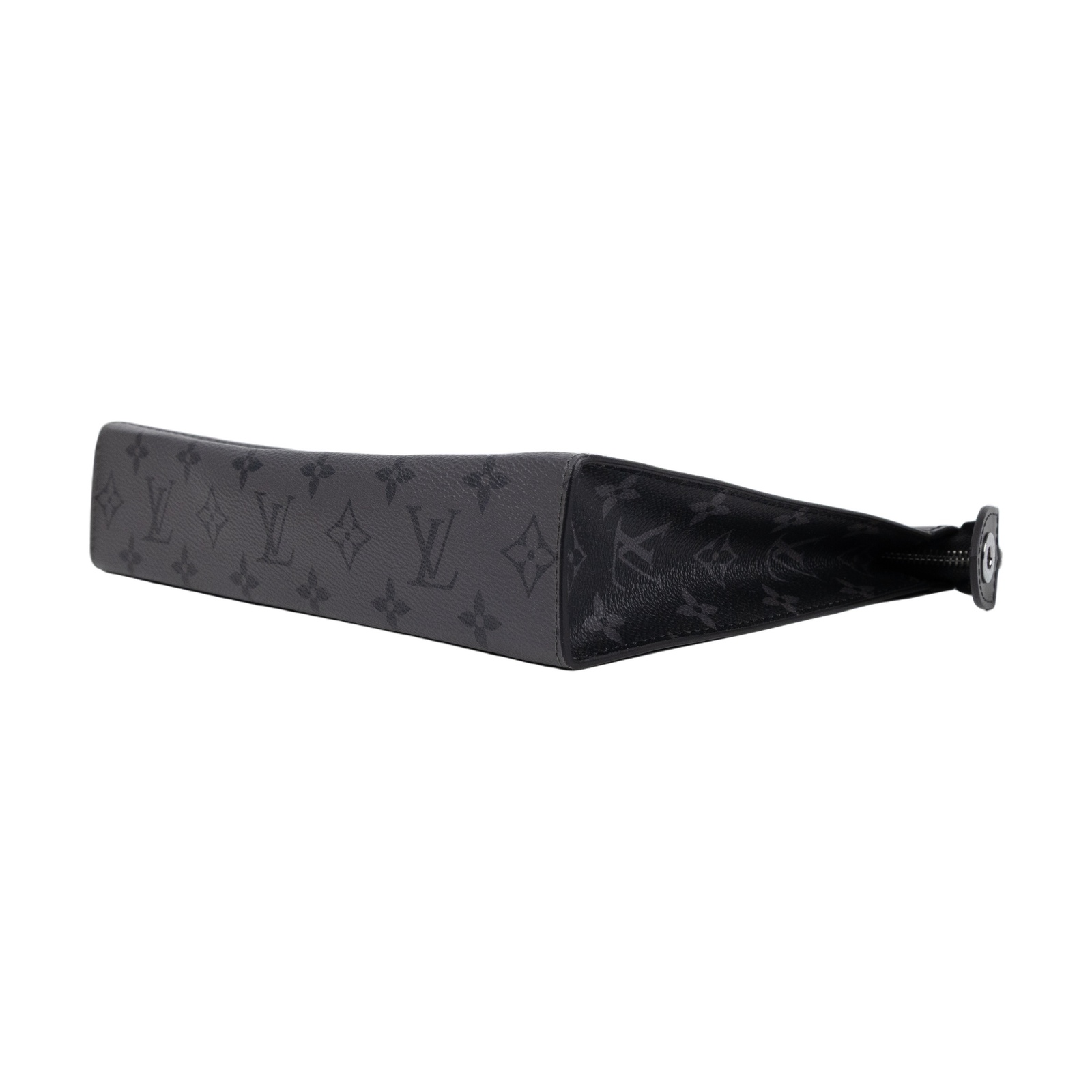 路易威登 LOUIS VUITTON Pochette Voyage MM 手拿包 Eclipse M69535 晶片款 黑原花手拿包 防塵袋