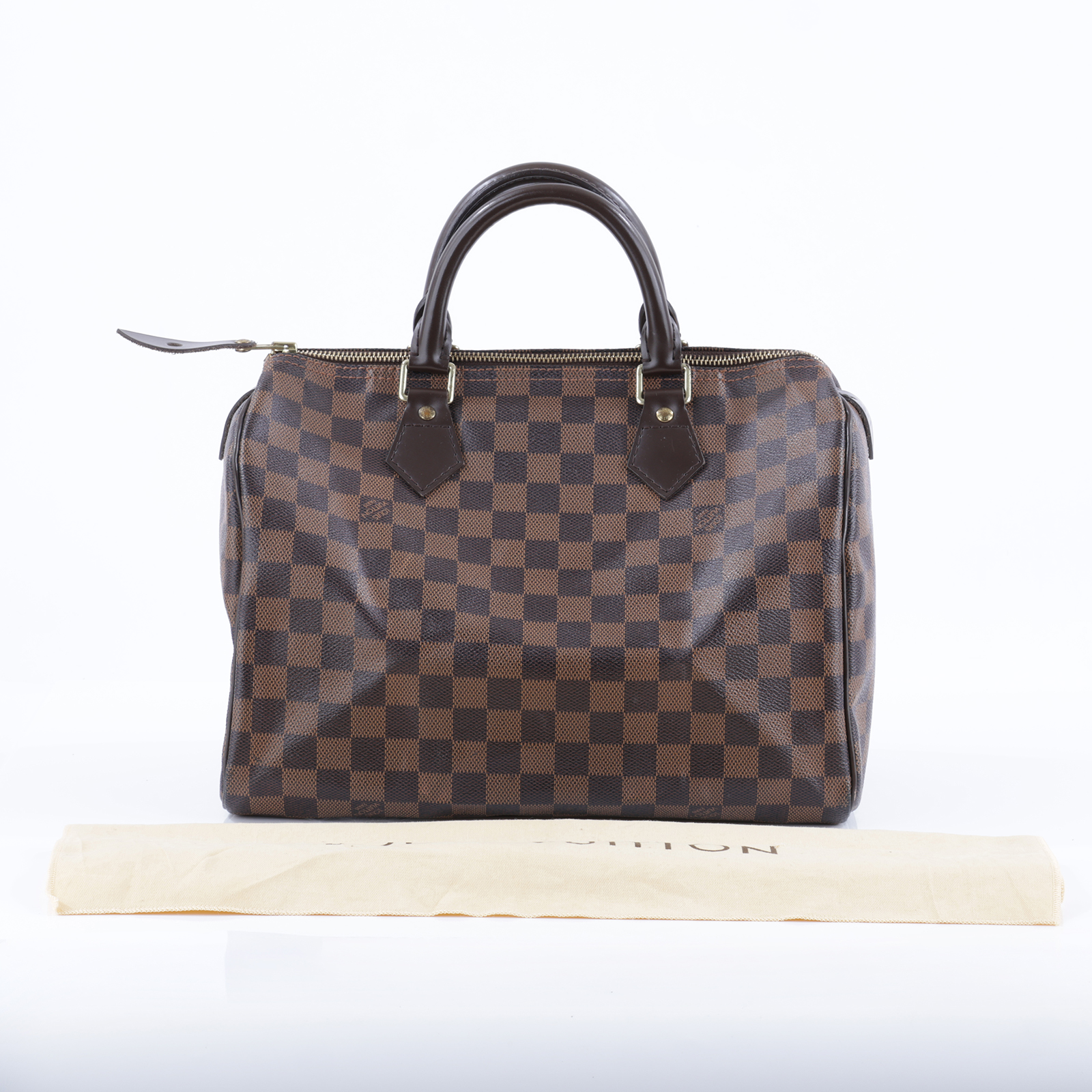 路易威登 LOUIS VUITTON Speedy 30 經典帆布 手提波士頓包 N41531 棋盤格SPEEDY 30 防塵袋/鎖組