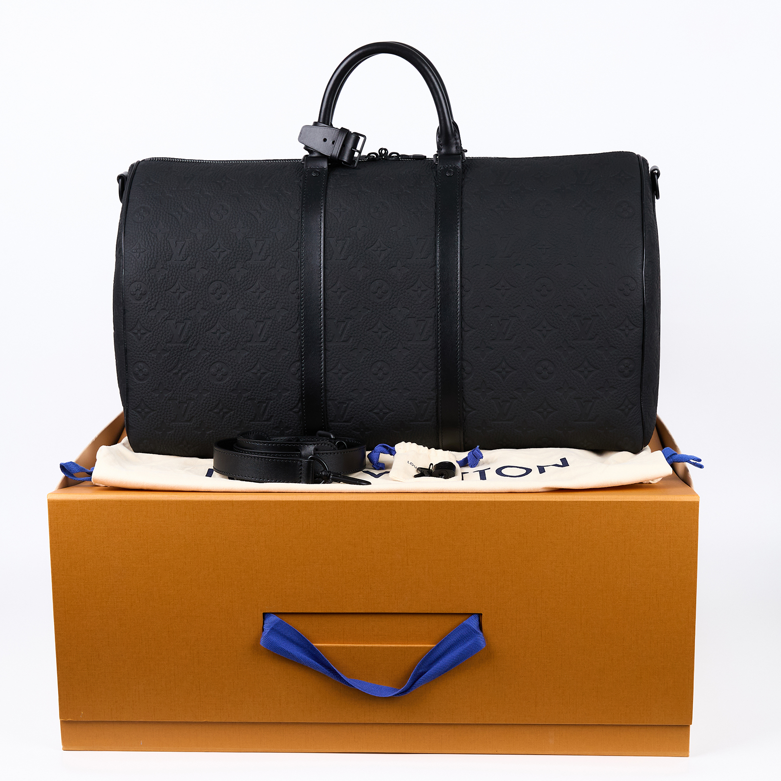 路易威登 LOUIS VUITTON Keepall Bandouliere 50 旅行袋 手提包 肩背包 M59025 晶片款  原廠盒子/防塵袋/背帶/鎖組