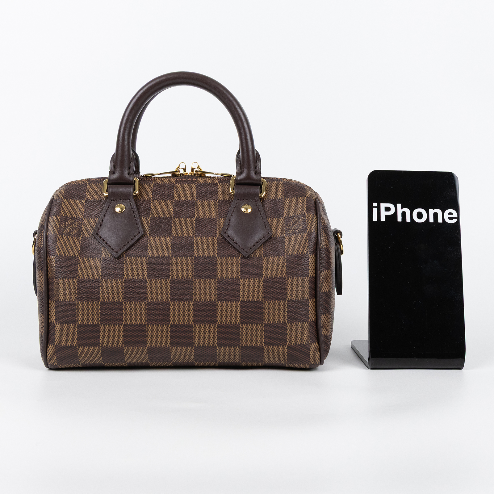路易威登 LOUIS VUITTON Speedy Bandoulière 20 棕棋盤 手提 斜背 波士頓包 N40489 晶片款  原廠盒子/防塵袋2/背帶/鎖組/購買證明