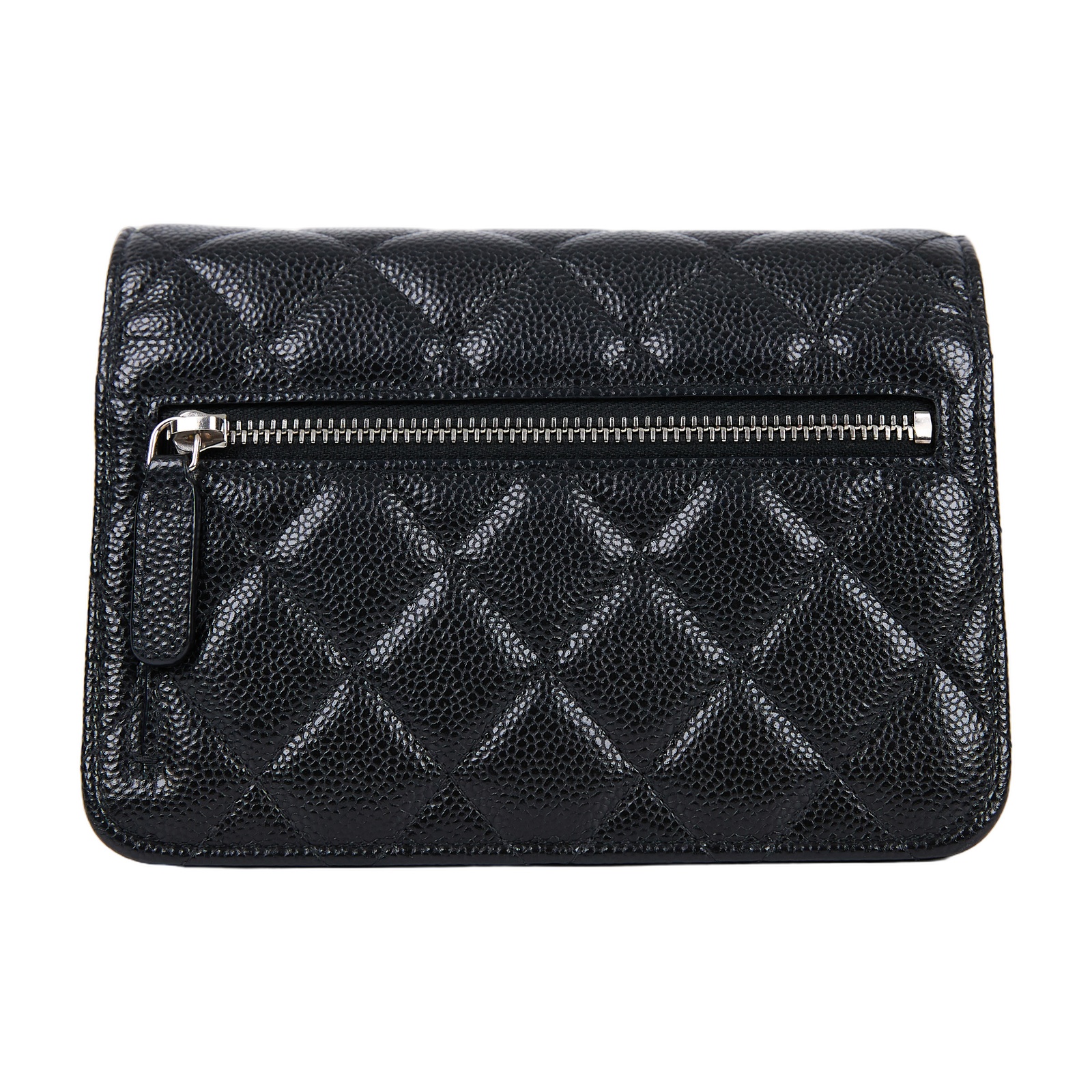 香奈兒 CHANEL WOC 斜背包 鏈條包 手機包 AP1649 B03847 30開黑銀荔枝WOC MINI 原廠盒子/防塵袋/保證卡/購買證明