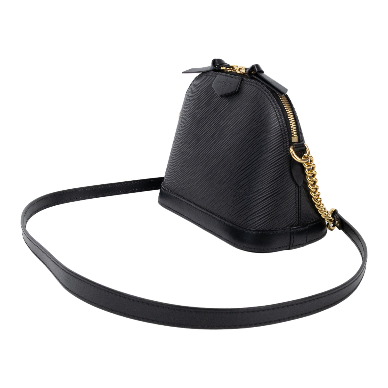 路易威登 LOUIS VUITTON Alma Mini 迷你 Epi皮革 M51405 黑EPI水波紋貝殼包 防塵袋