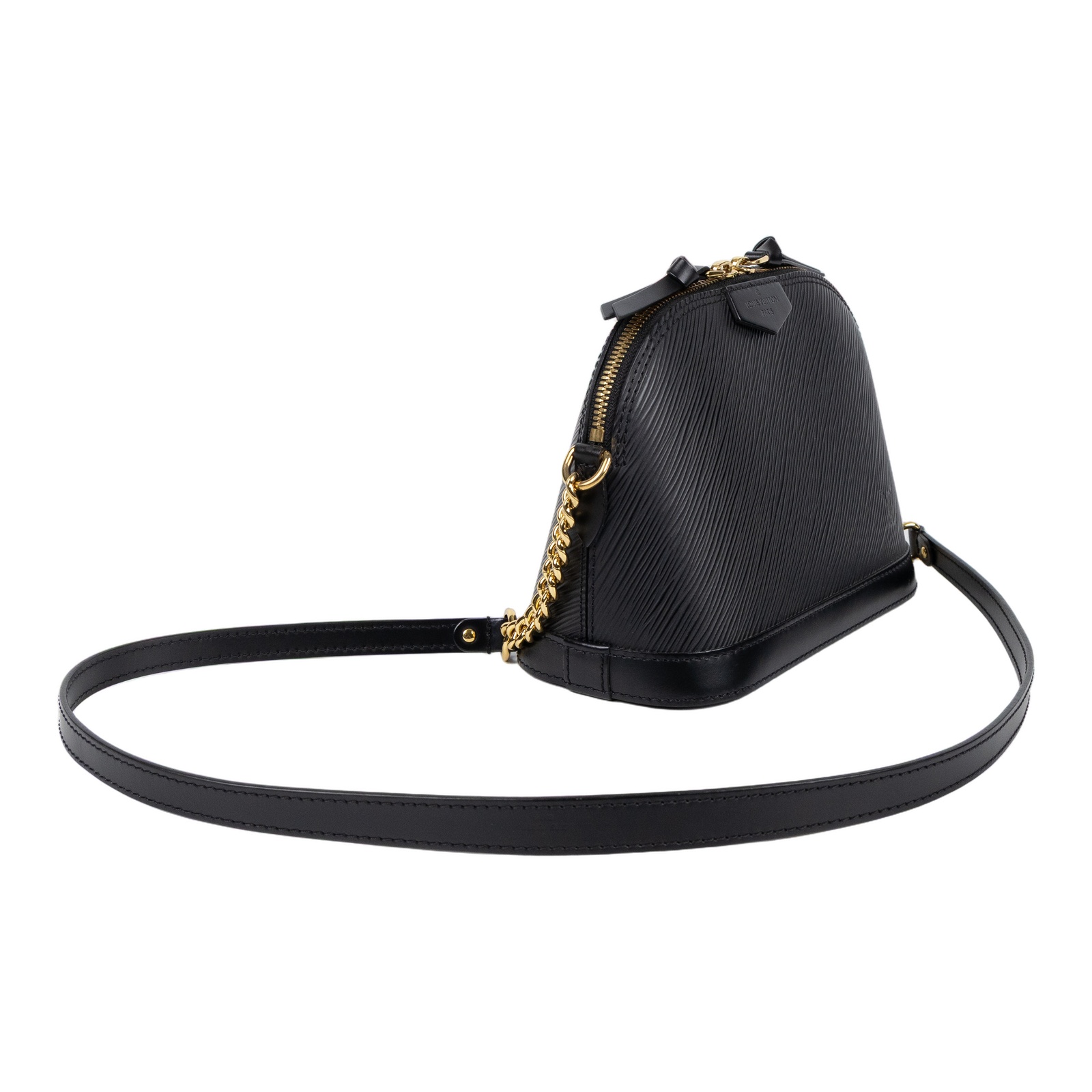 路易威登 LOUIS VUITTON Alma Mini 迷你 Epi皮革 M51405 黑EPI水波紋貝殼包 防塵袋
