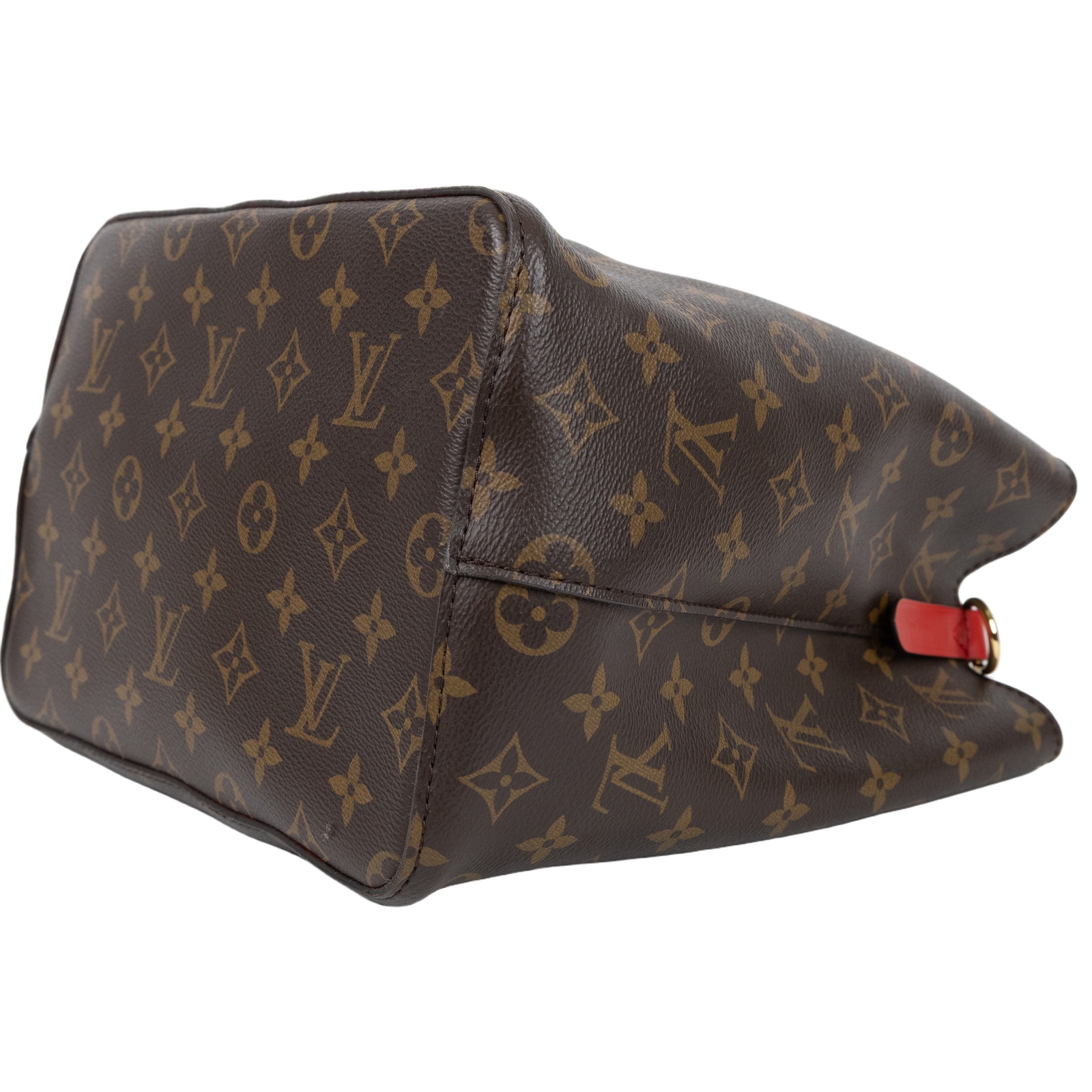 路易威登 LOUIS VUITTON NéoNoé MM 經典帆布 肩背 水桶包 紅色 M44021 紅原花NEONOE水桶 防塵袋/背帶
