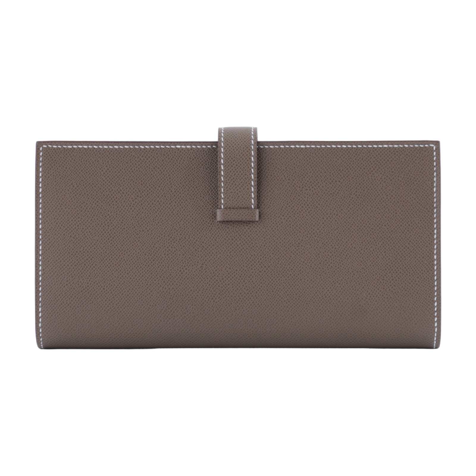 愛馬仕 Hermes Bearn Soufflet 長夾 BEARNL W SN 011 BX W刻 大象灰BEARN長夾 原廠盒子