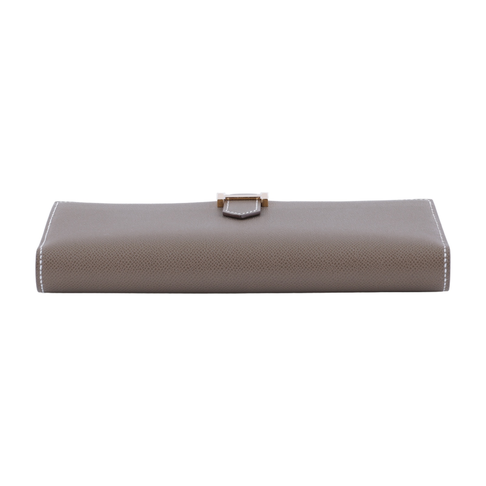 愛馬仕 Hermes Bearn Soufflet 長夾 BEARNL W SN 011 BX W刻 大象灰BEARN長夾 原廠盒子