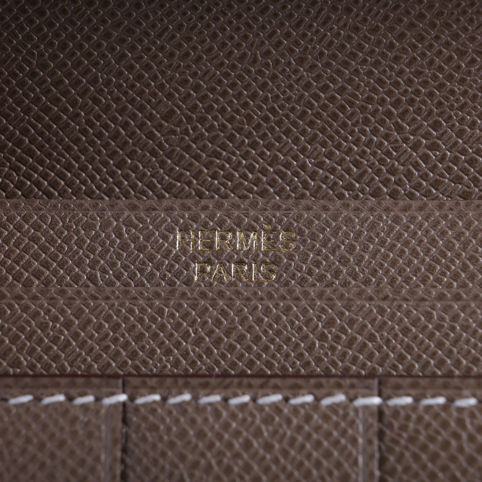 愛馬仕 Hermes Bearn Soufflet 長夾 BEARNL W SN 011 BX W刻 大象灰BEARN長夾 原廠盒子