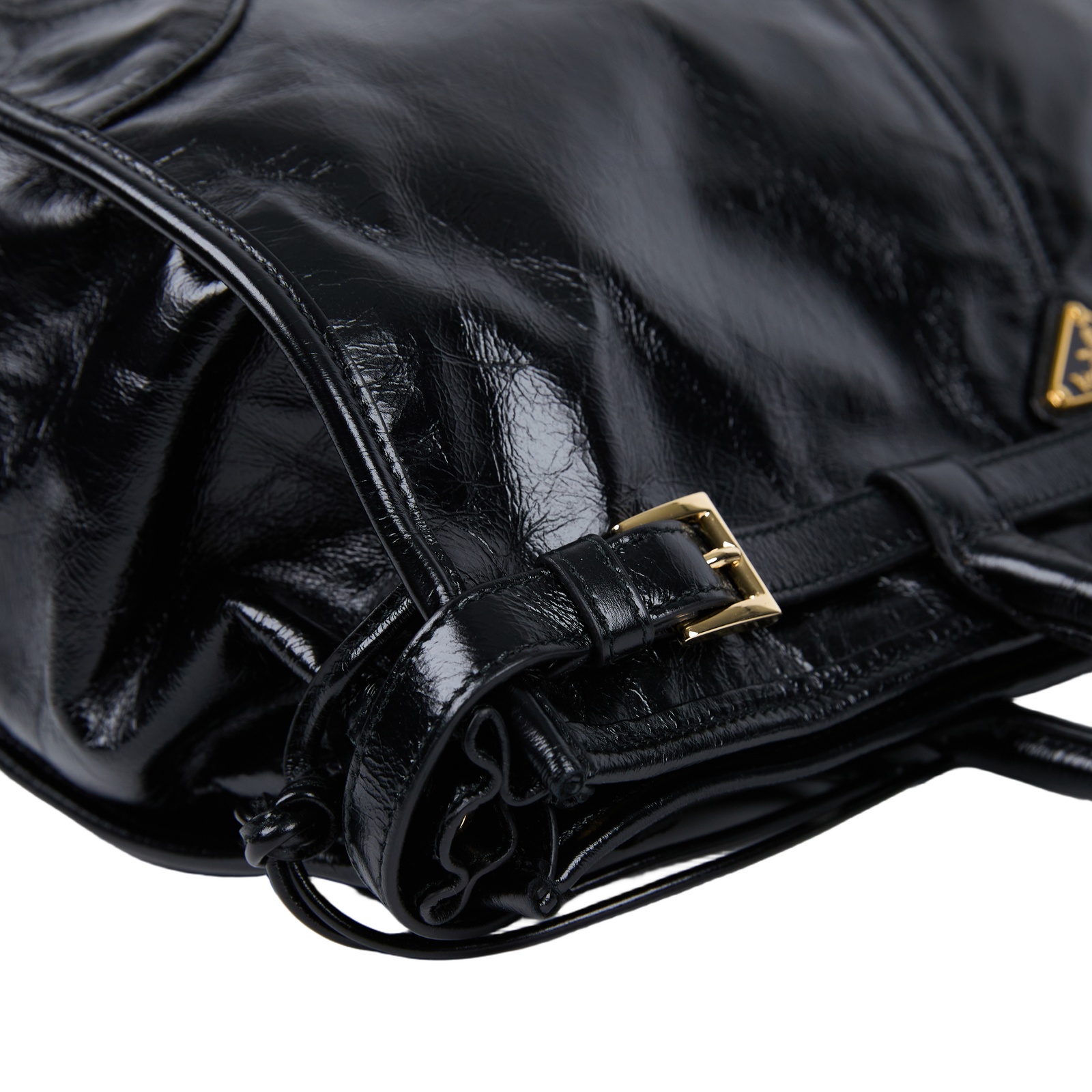 普拉達 PRADA Bonnie 皮革手提包 大型 1BA433_2CYR 黑Bonnie 大號皮革手袋 防塵袋/背帶/購買證明