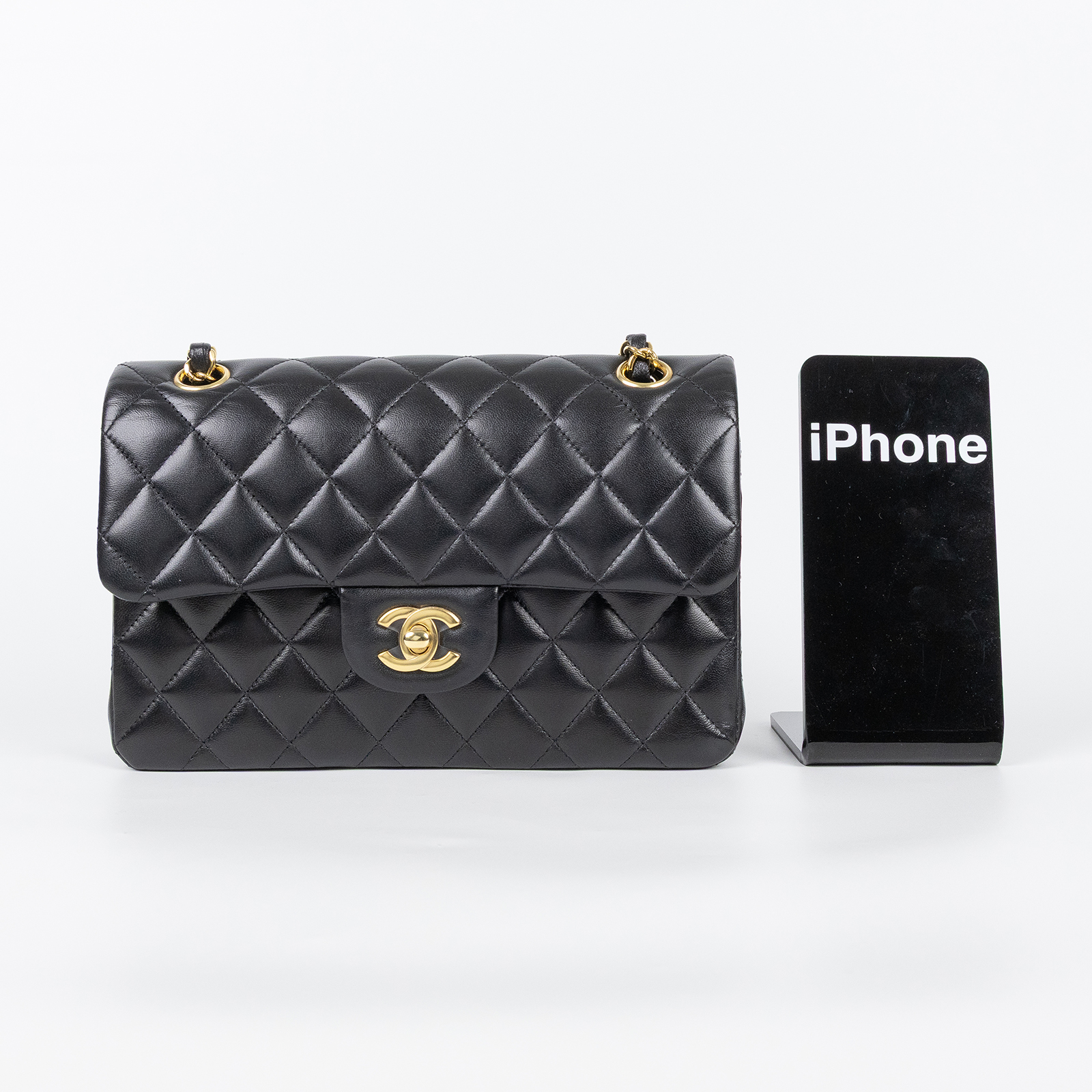 香奈兒 CHANEL CF 經典 小型 口蓋包 A01113 Y01295 晶片款 黑金羊COCO23 原廠盒子/防塵袋/購買證明影本