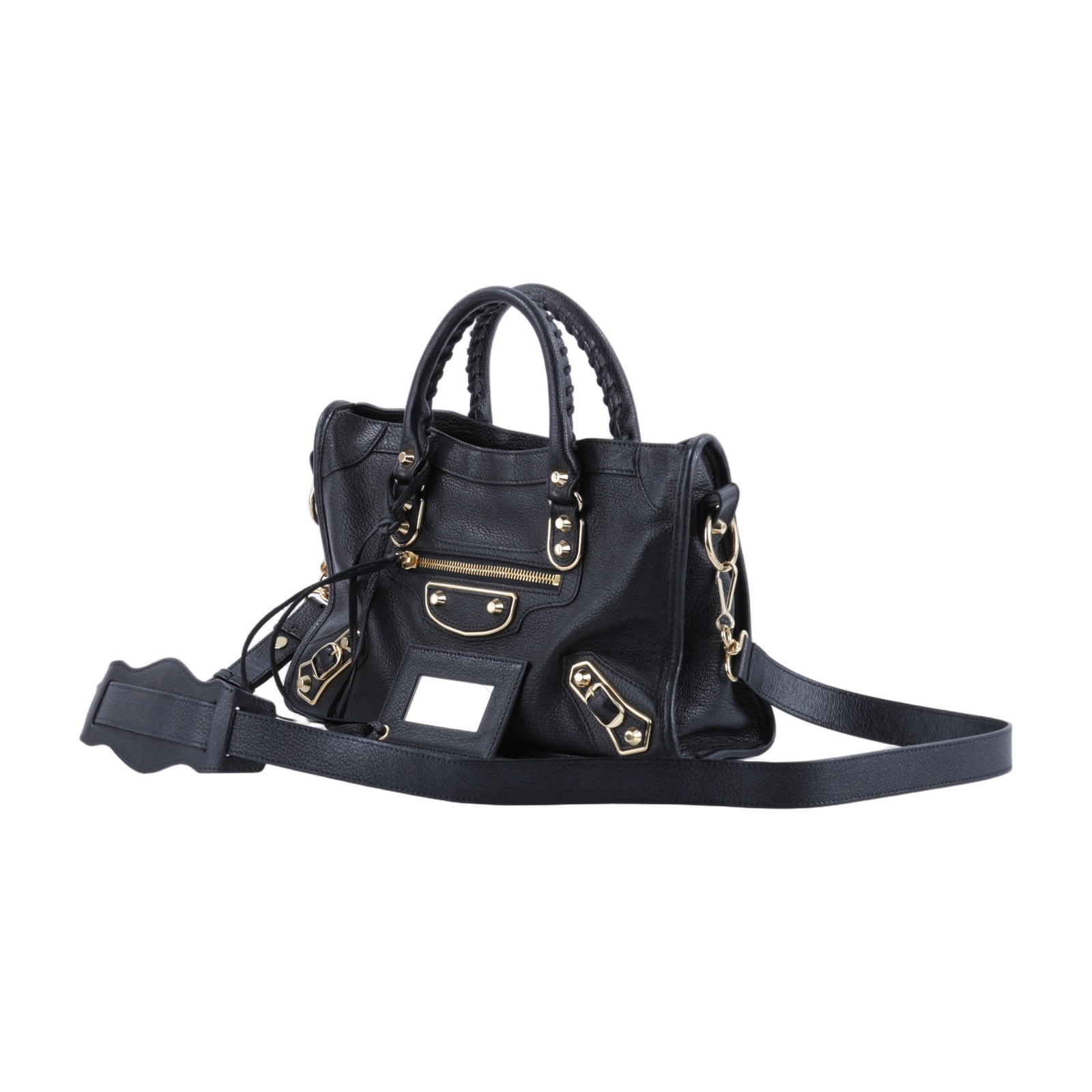 巴黎世家 BALENCIAGA Classic Metallic Edge City S 機車包 432831AQ41N  背帶/鏡子