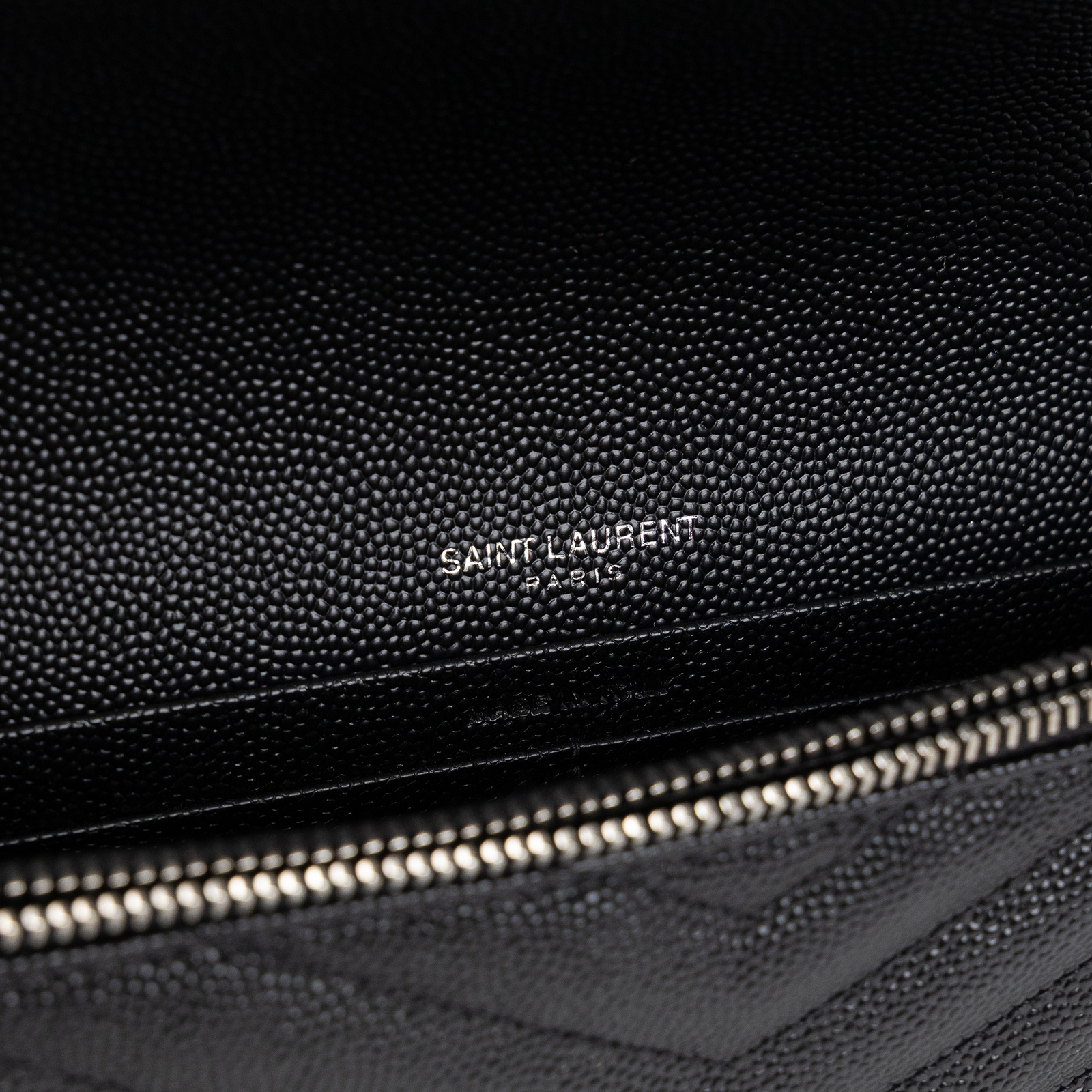 聖羅蘭 YSL SAINT LAURENT Cassandre 信封袋式 鏈條 錢包 銀色五金 742920BOW02  原廠盒子/防塵袋/背帶/收據