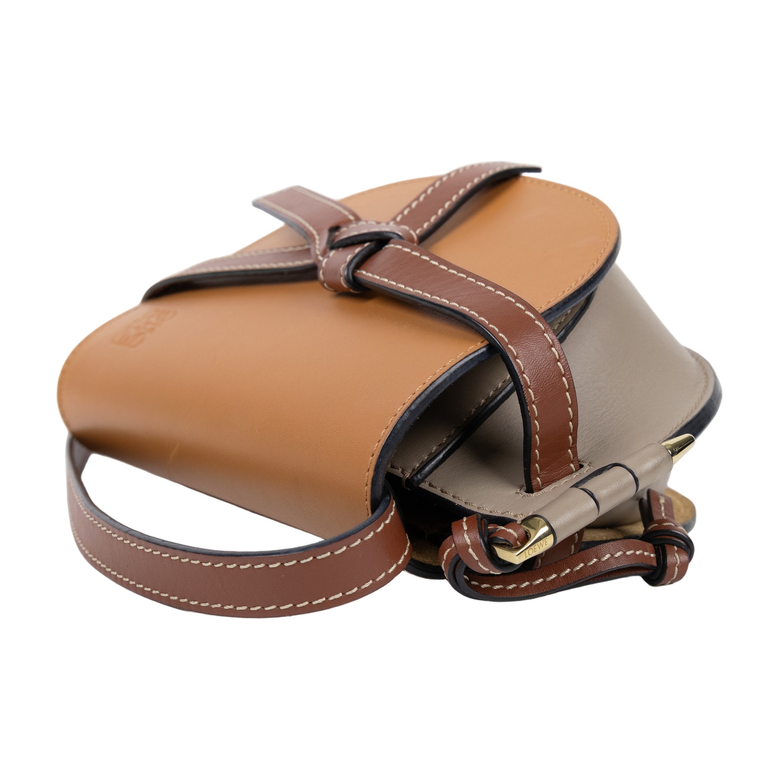 羅意威 LOEWE Mini Gate Dual bag 迷你 小牛皮 肩背包 A650N46X08 焦糖雙色MINI GATE 防塵袋