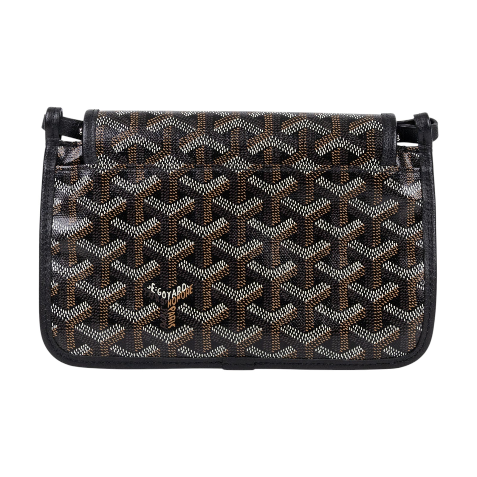 高雅德 GOYARD Plumet Pocket Wallet 肩背 隨身錢包 PLUMETPMLTY 黑PLUMET POCKET 防塵袋2/購買證明/免稅單