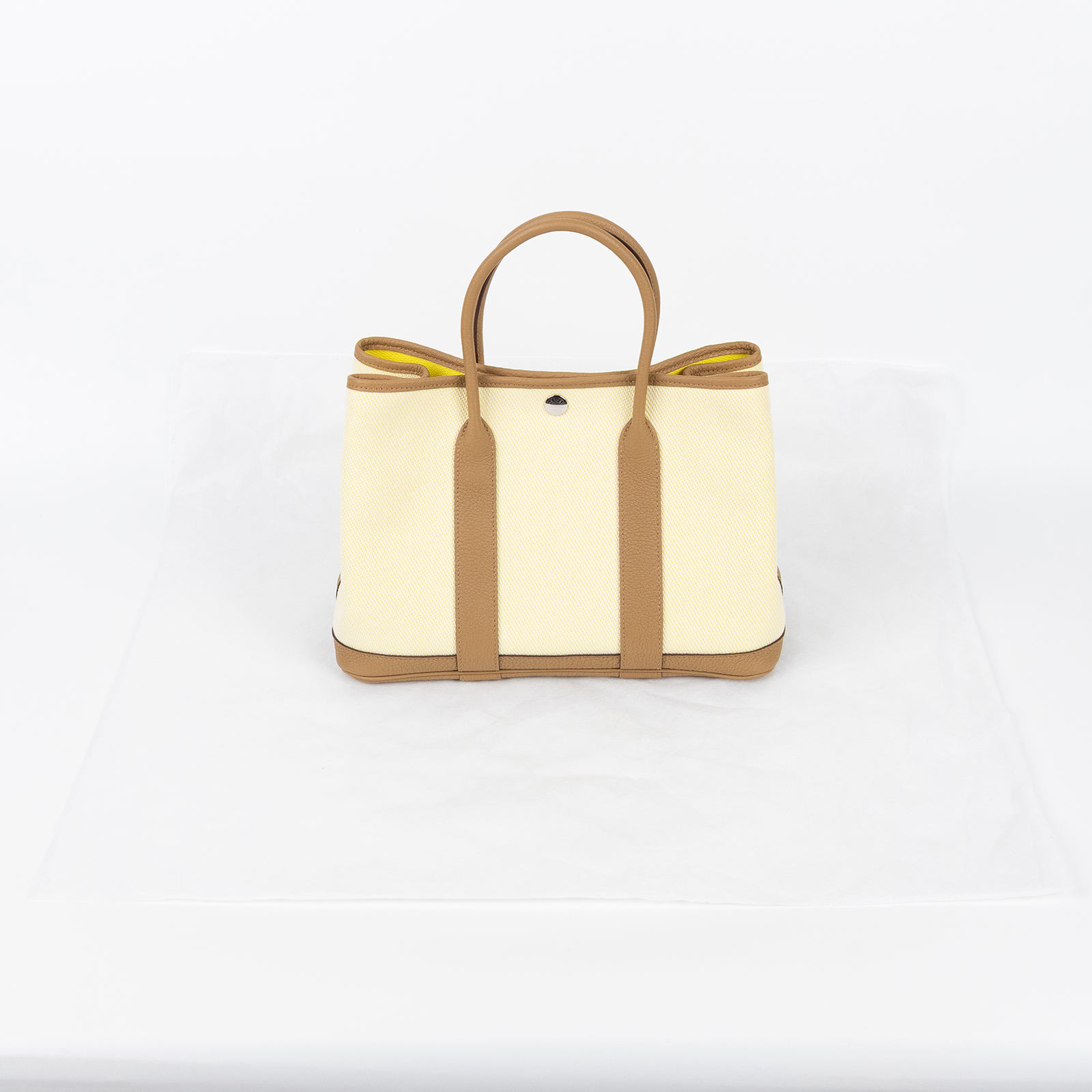 愛馬仕 Hermes Garden Party 花園派對包 30 GP30 B AM 002 UI B刻 棕黃帆布GP30 無附屬品