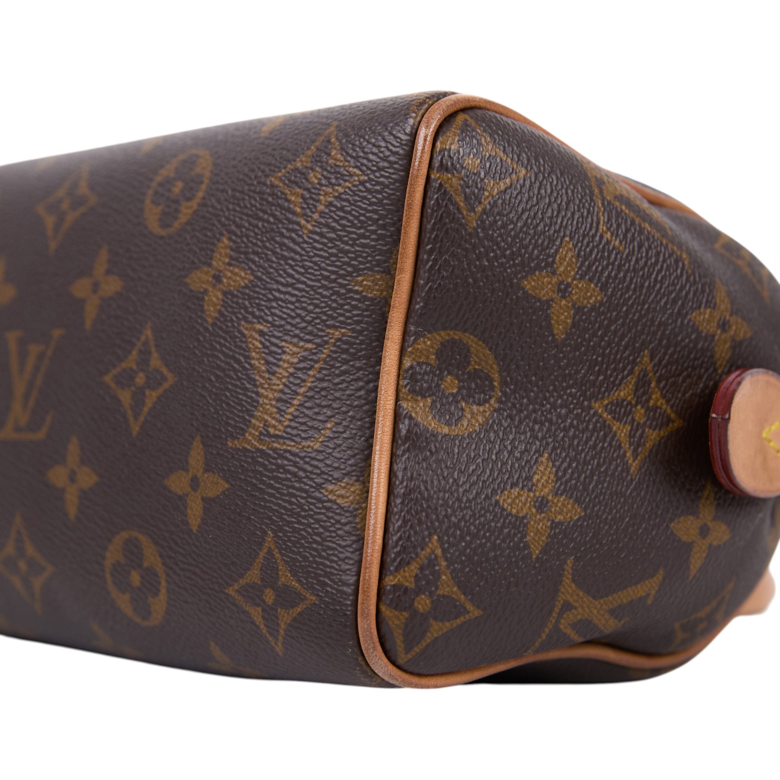 路易威登 LOUIS VUITTON Speedy Bandoulière 20 米色 帆布 手提 斜背 波士頓包 M46222 晶片款  背帶