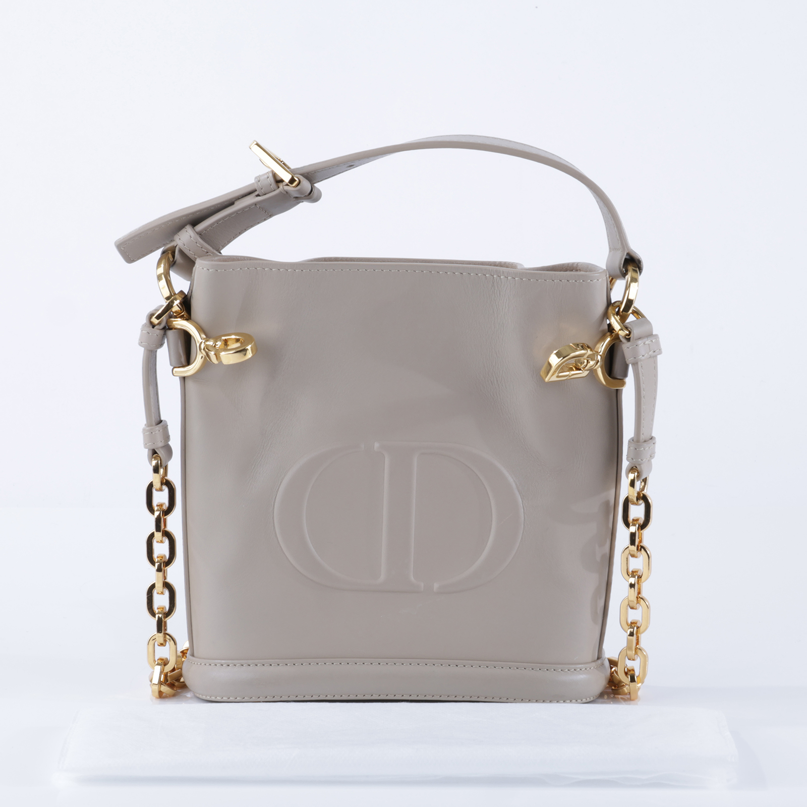 迪奧 CHRISTIAN DIOR Cest Dior 水桶包 M2272UBHA 奶茶CEST SMALL水桶包 無附屬品