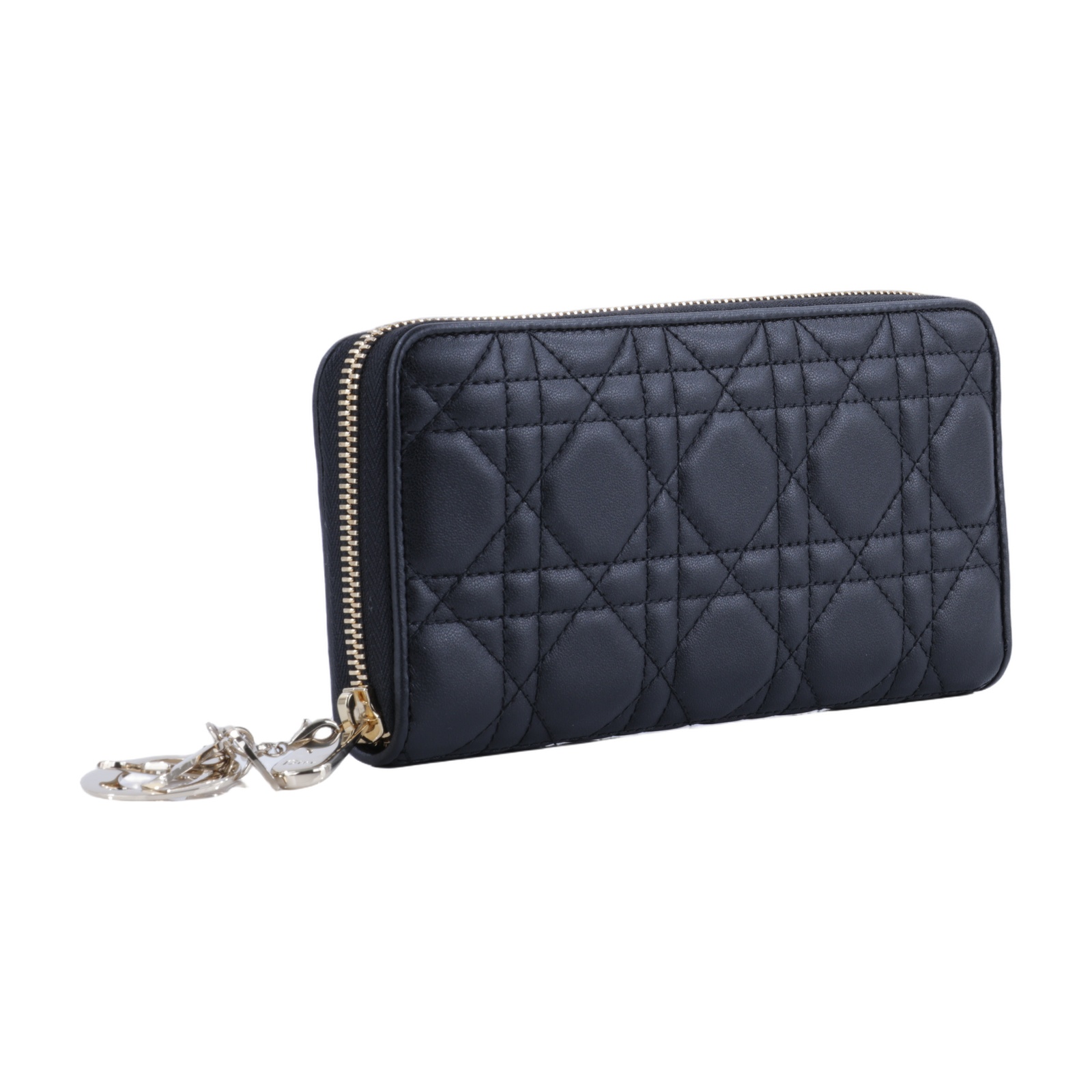 迪奧 CHRISTIAN DIOR Lady Dior Voyageur 錢包 長夾 羊皮 S0007ONMJ  原廠盒子/防塵袋/吊飾
