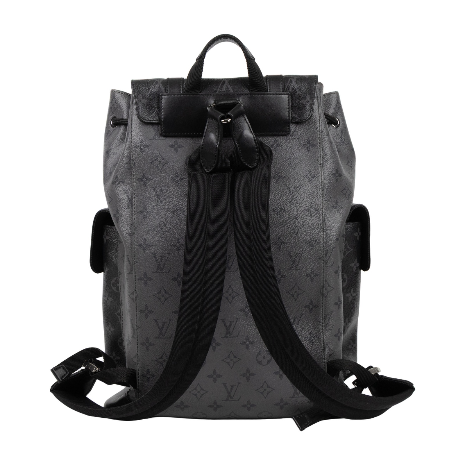 路易威登 LOUIS VUITTON Christopher MM 後背包 M45419 晶片款 黑原花CHRISTOPHER MM後背包 原廠盒子/防塵袋