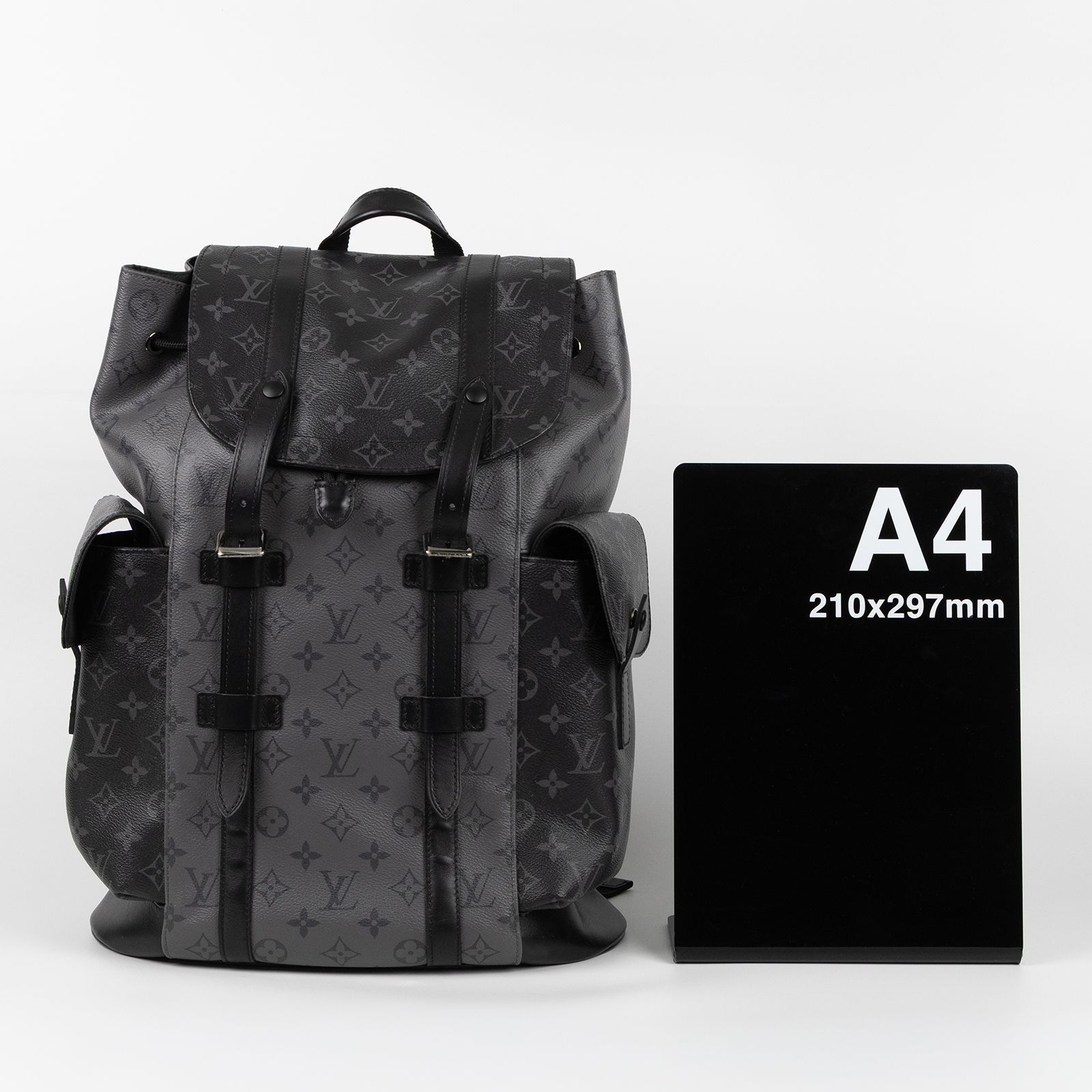 路易威登 LOUIS VUITTON Christopher MM 後背包 M45419 晶片款 黑原花CHRISTOPHER MM後背包 原廠盒子/防塵袋