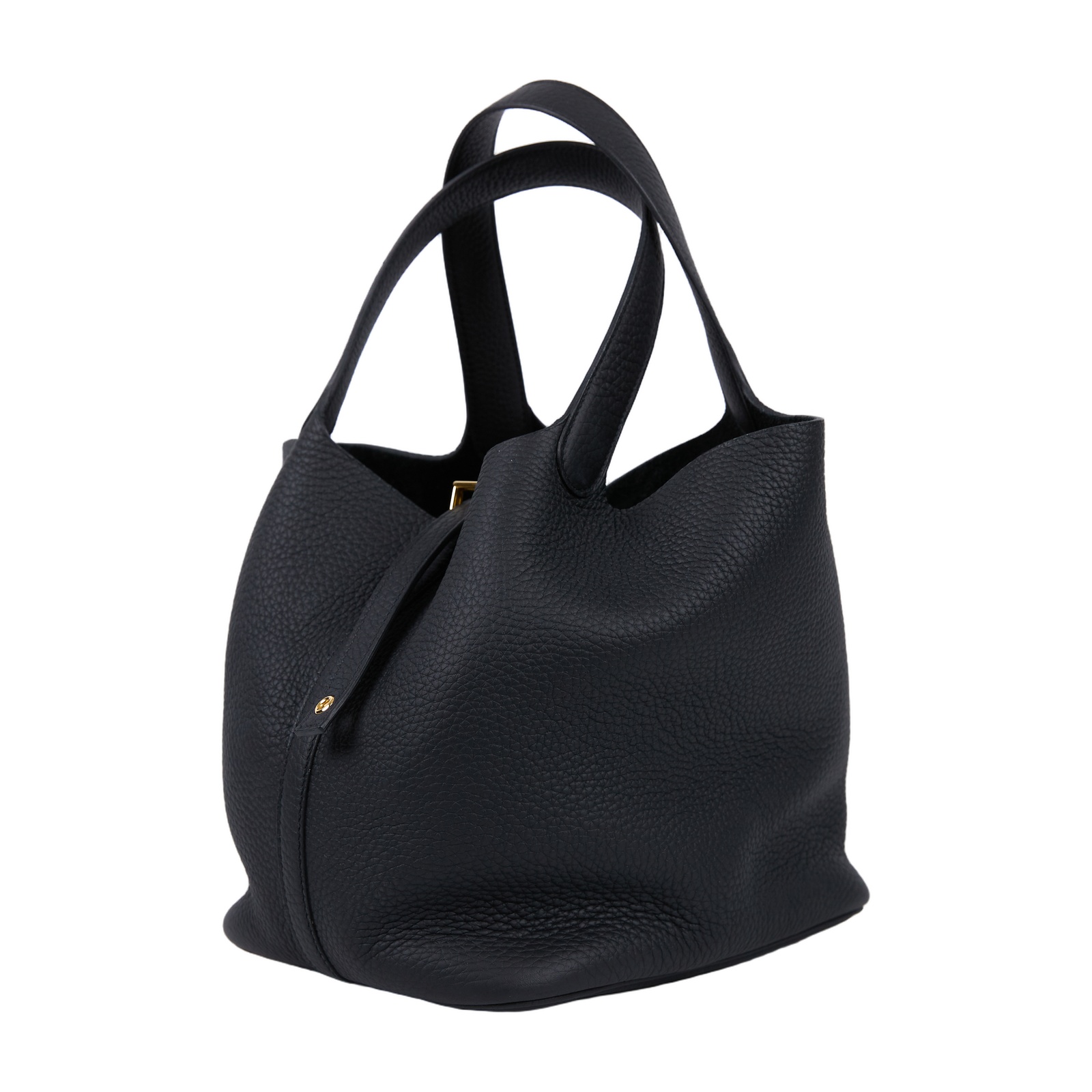 愛馬仕 Hermes Picotin Lock 22 菜籃子包 金色五金 黑色 H060991CC89 /K TU 002 CP  原廠盒子/防塵袋/鎖組/購買證明