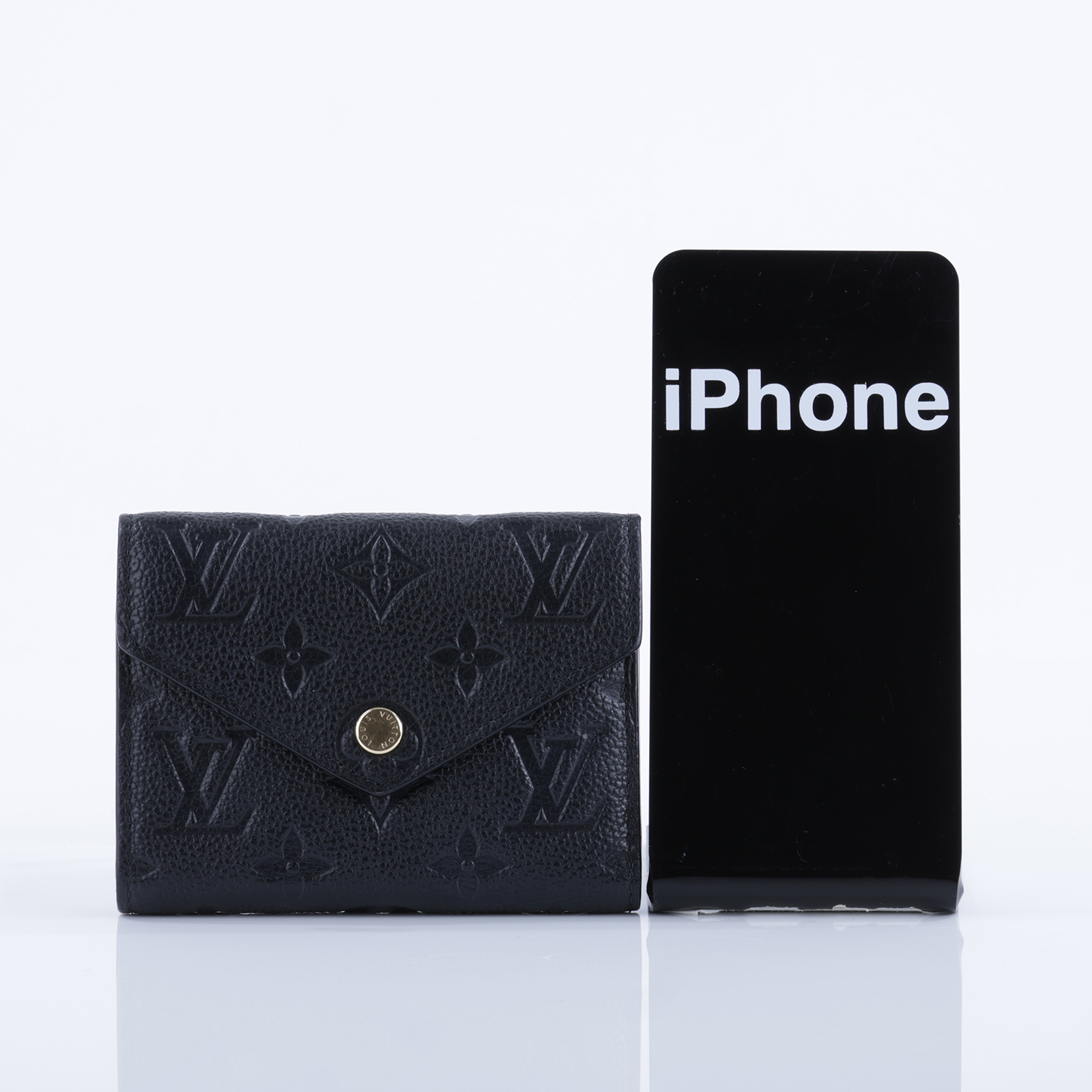 路易威登 LOUIS VUITTON Victorine 錢包 壓花牛皮 M64060 晶片款  原廠盒子/防塵袋/購買證明影本