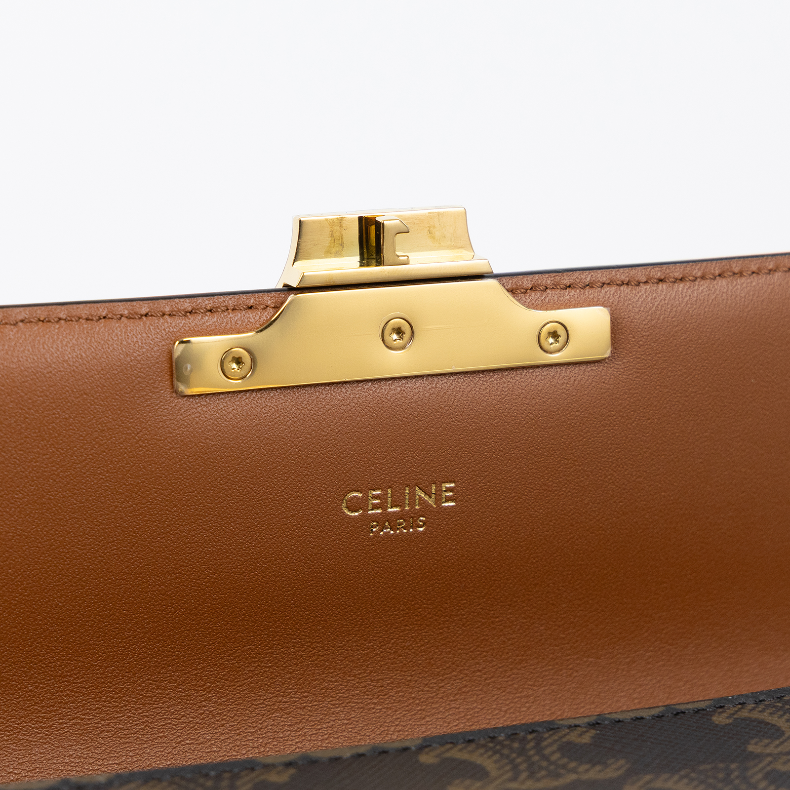思琳 CELINE Claude 標誌印花 牛皮革 肩揹袋 194142CUZ 凱旋門腋下包 無附屬品