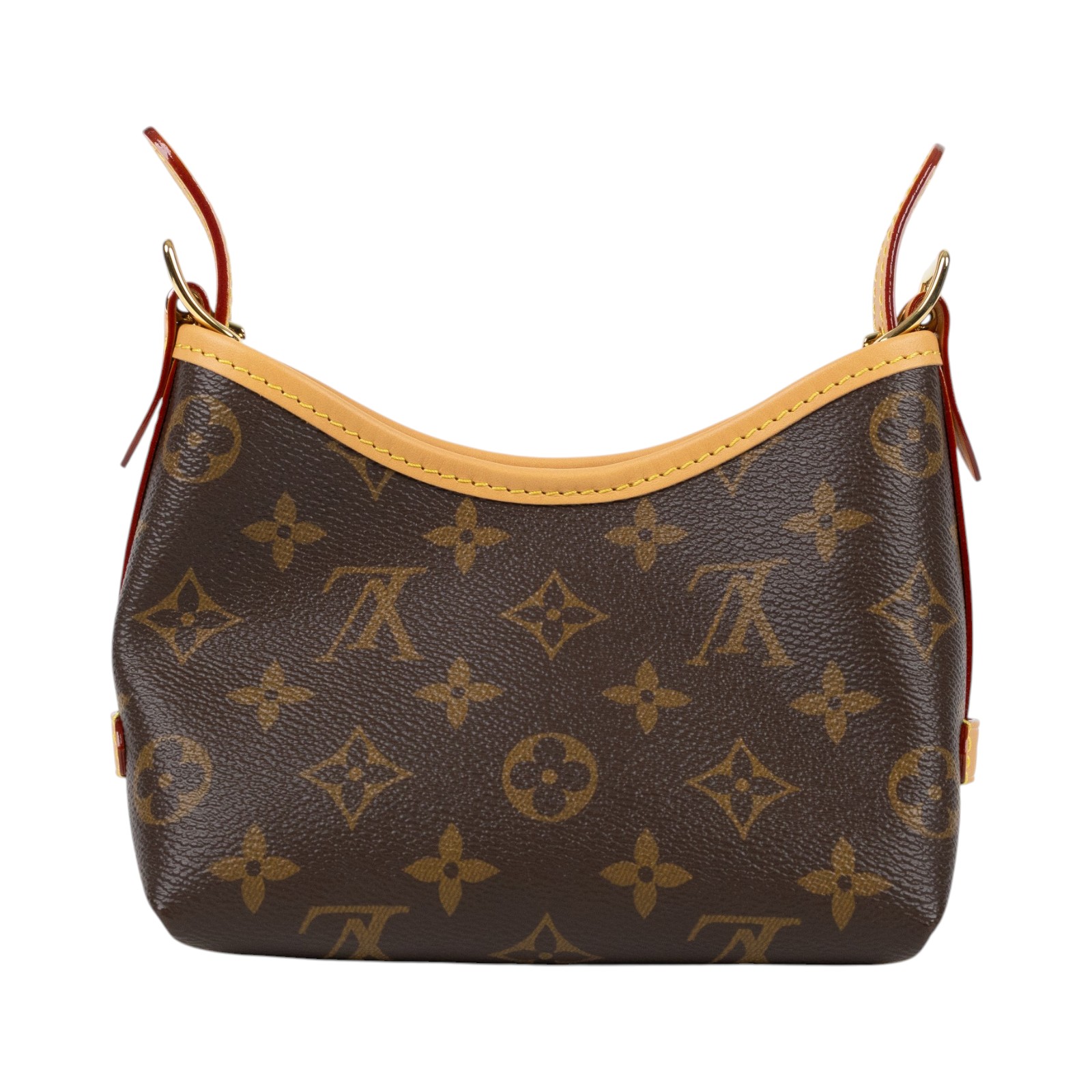 路易威登 LOUIS VUITTON Nano CarryAll Monogram 帆布手袋 金色金屬配件 M2A711 晶片款  背帶