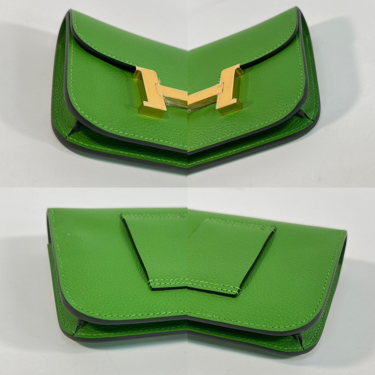 愛馬仕 Hermes Constance Bag Epsom 康康包 短夾 Slim  CNSLIM B刻  原廠盒子/防塵袋/購買證明