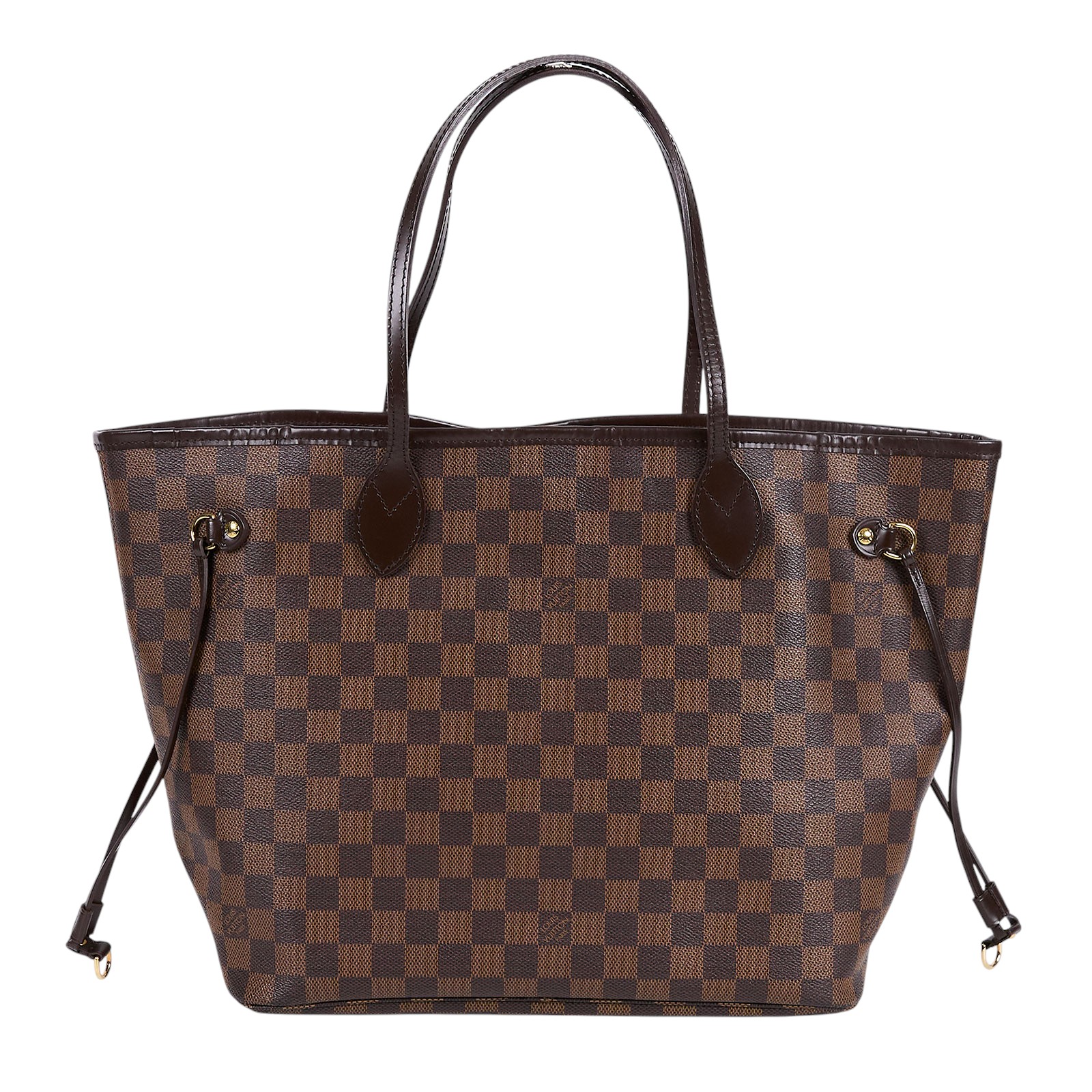 路易威登 LOUIS VUITTON 棕棋盤 Neverfull MM 托特包 N51105 棋盤格NEVERFULL MM 防塵袋