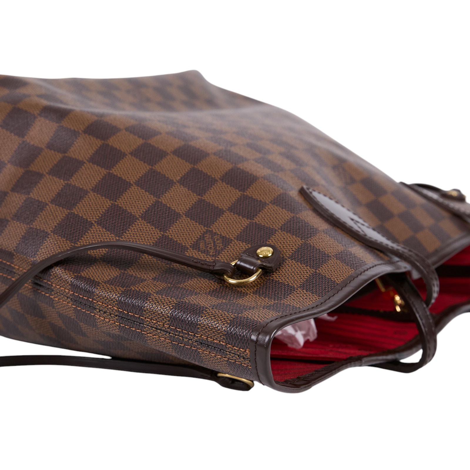 路易威登 LOUIS VUITTON 棕棋盤 Neverfull MM 托特包 N51105 棋盤格NEVERFULL MM 防塵袋