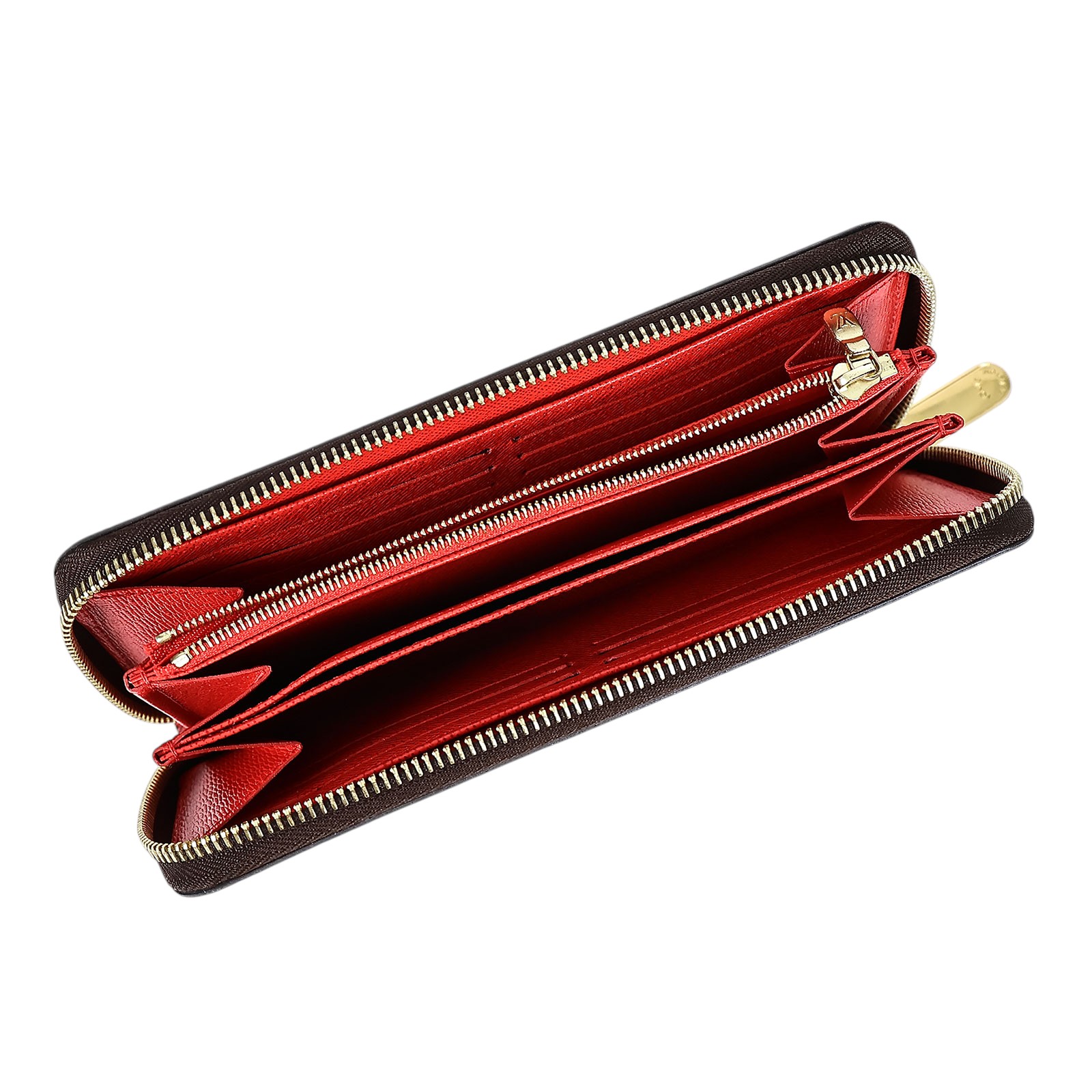 路易威登 LOUIS VUITTON 拉鏈錢包 Monogram帆布 桃紅色 M41895 原花內拚紅拉鍊長夾 防塵袋/原廠盒子