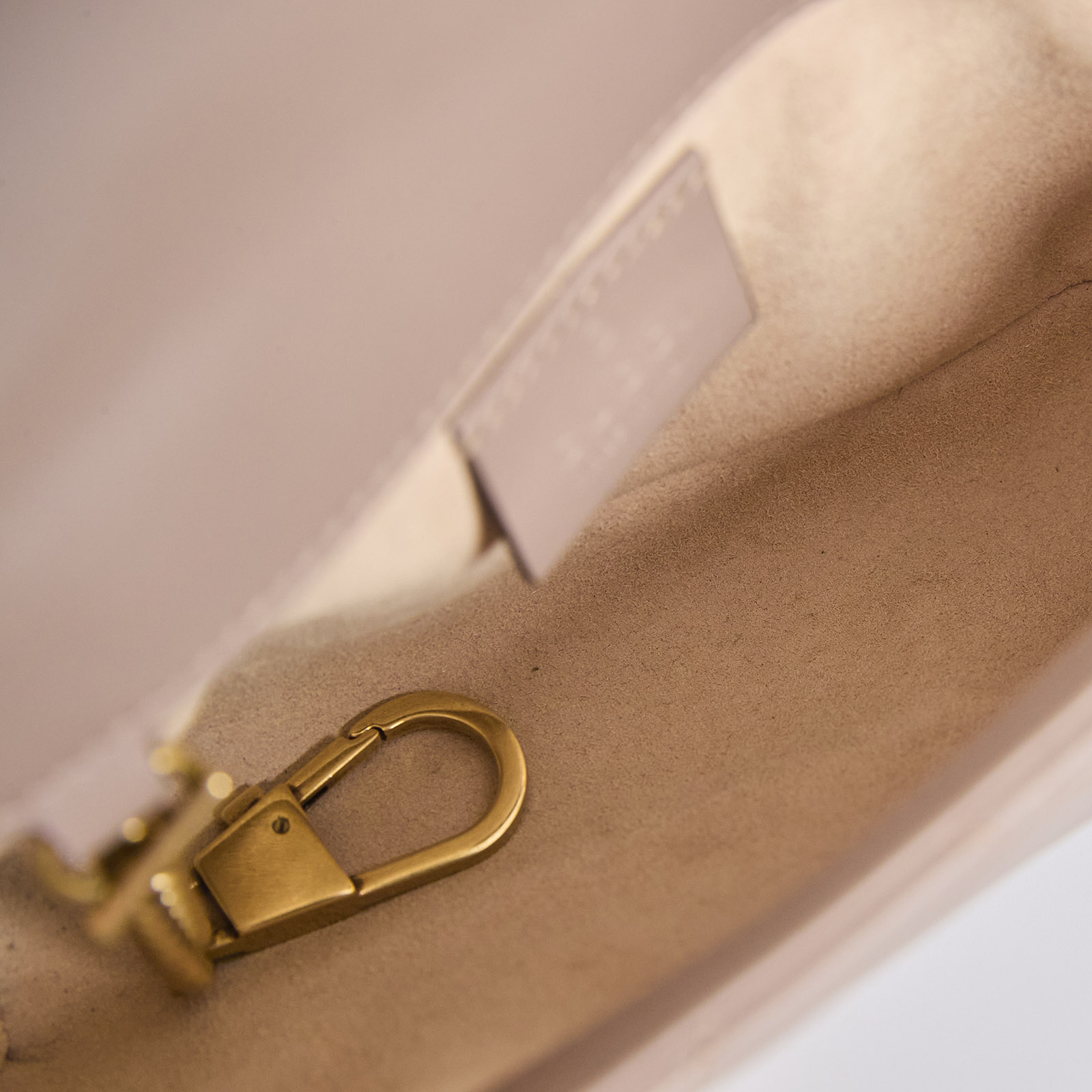 古馳 GUCCI GG Mormont 絎縫 超迷你袋 476433 藕粉MARMONT MINI 無附屬品