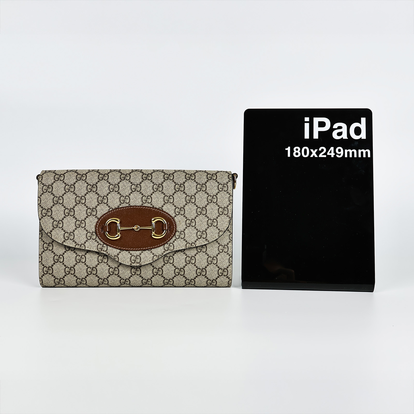 古馳 GUCCI 1955 信封包 677286 1955馬銜釦掀蓋雙背帶斜背包 背帶2/原廠盒子/防塵袋/購買證明正本