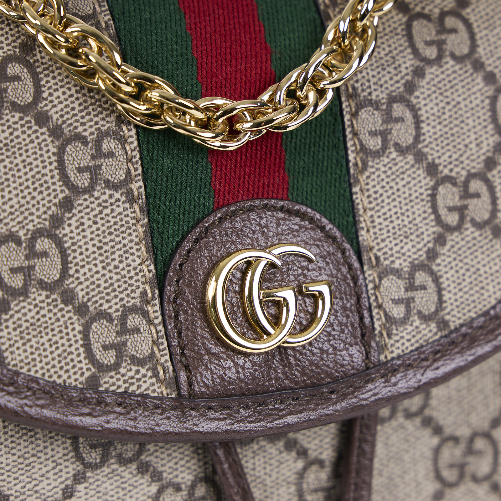 古馳 GUCCI Ophidia Mini 迷你 後背包 795221 棕Ophidia 迷你背包 防塵袋/購買證明正本