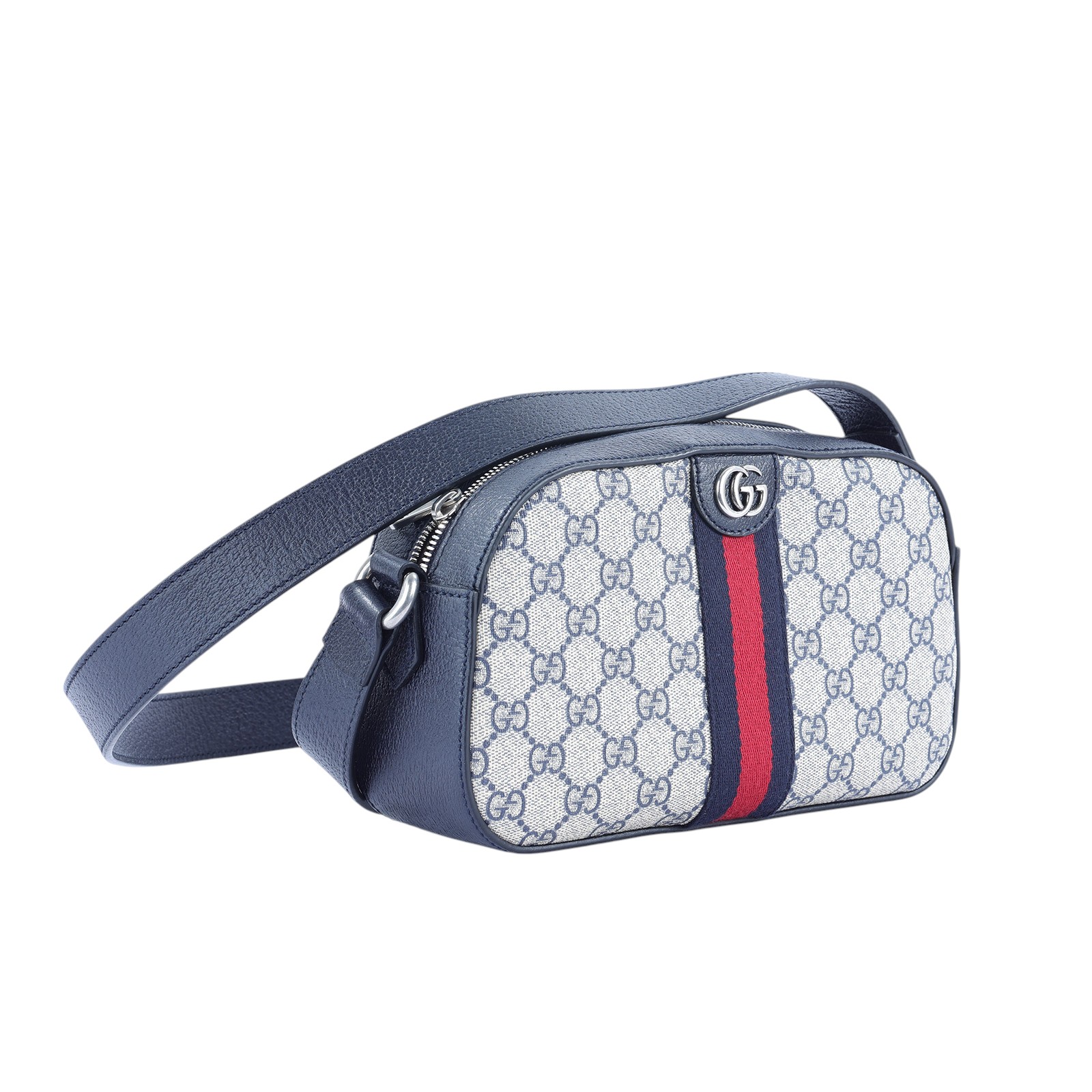 古馳 GUCCI Ophidia GG 斜揹袋 681064 深藍GG紋OPHIDIA相機包 原廠盒子/防塵袋/購買證明正本