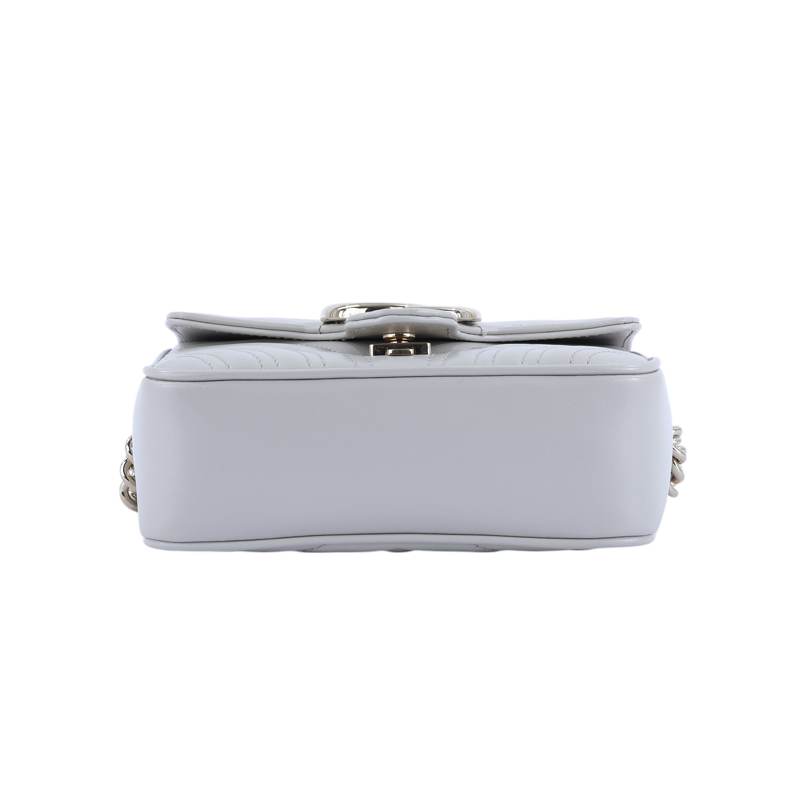 古馳 GUCCI GG Marmont 迷你 手提包 811238 灰MARMONT 迷你提把 2WAY 原廠盒子/防塵袋/購買證明正本